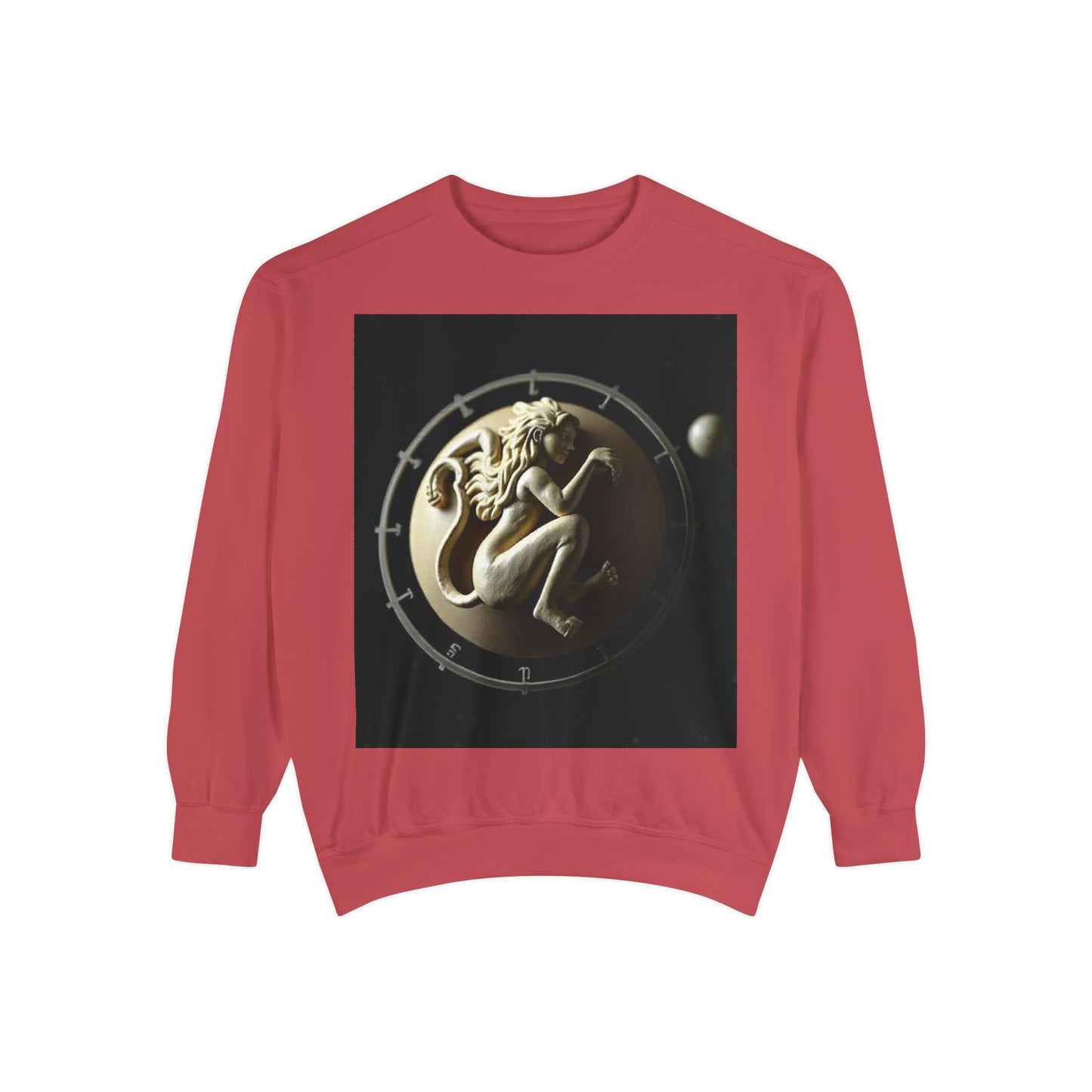 Garment-Dyed Sweatshirt, Unisex, Space Symbol Design, Virgo