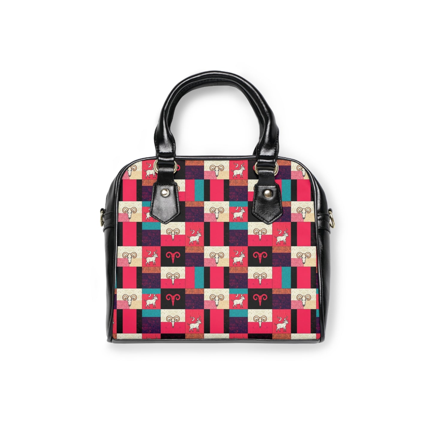 Shoulder Handbag, Taurus, Zodiac, Shapes Pattern
