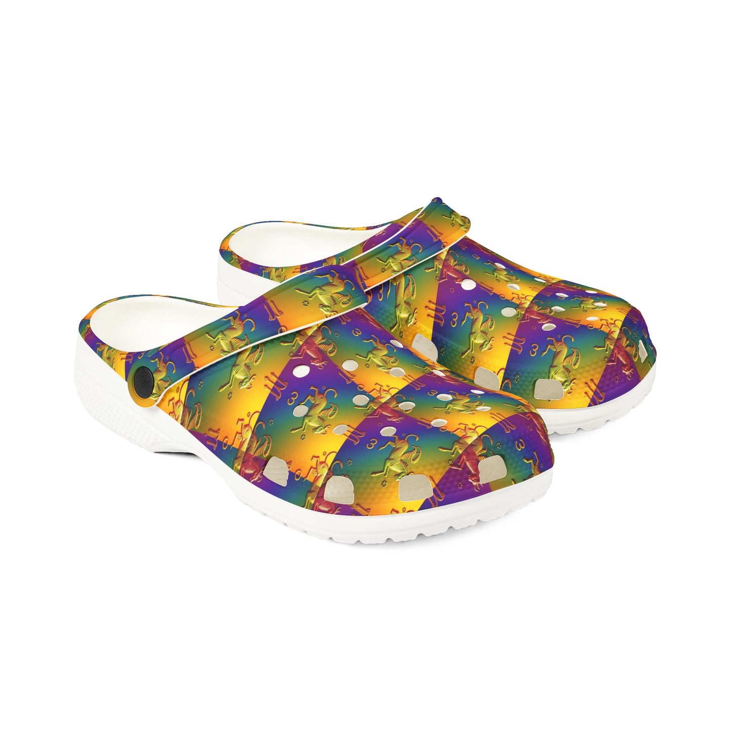 EVA Foam Rubber Shoes, (AOP), Virgo, Zodiac v4, Pattern