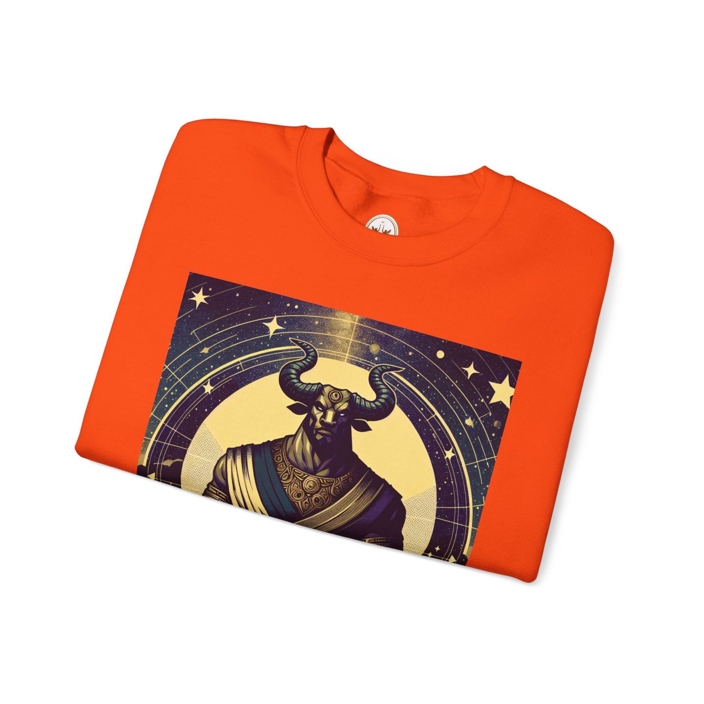 Unisex Heavy Blend™ Crewneck Sweatshirt, Minotaur, Taurus Zodiac Design