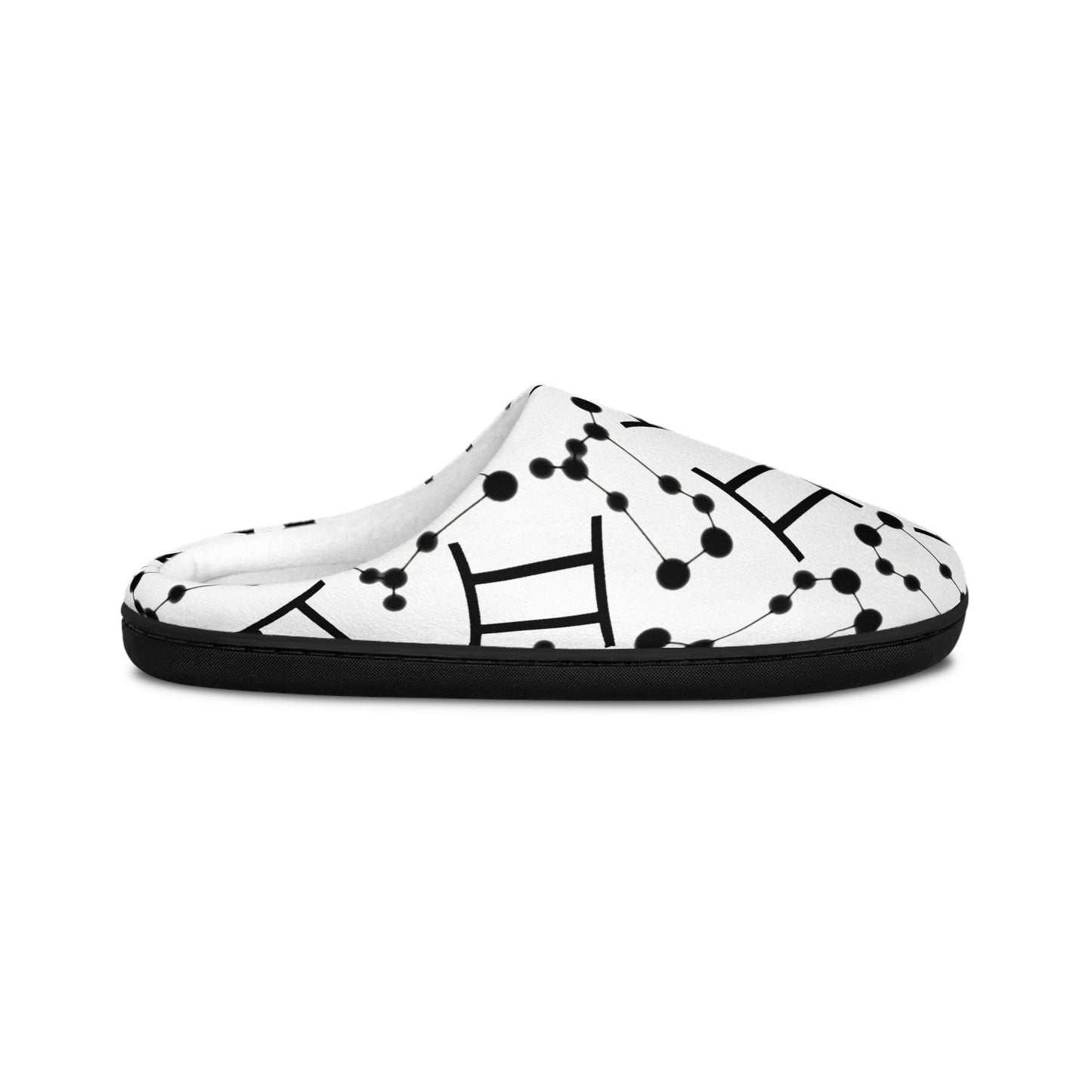 Women's Indoor Slippers, Gemini Zodiac Sign