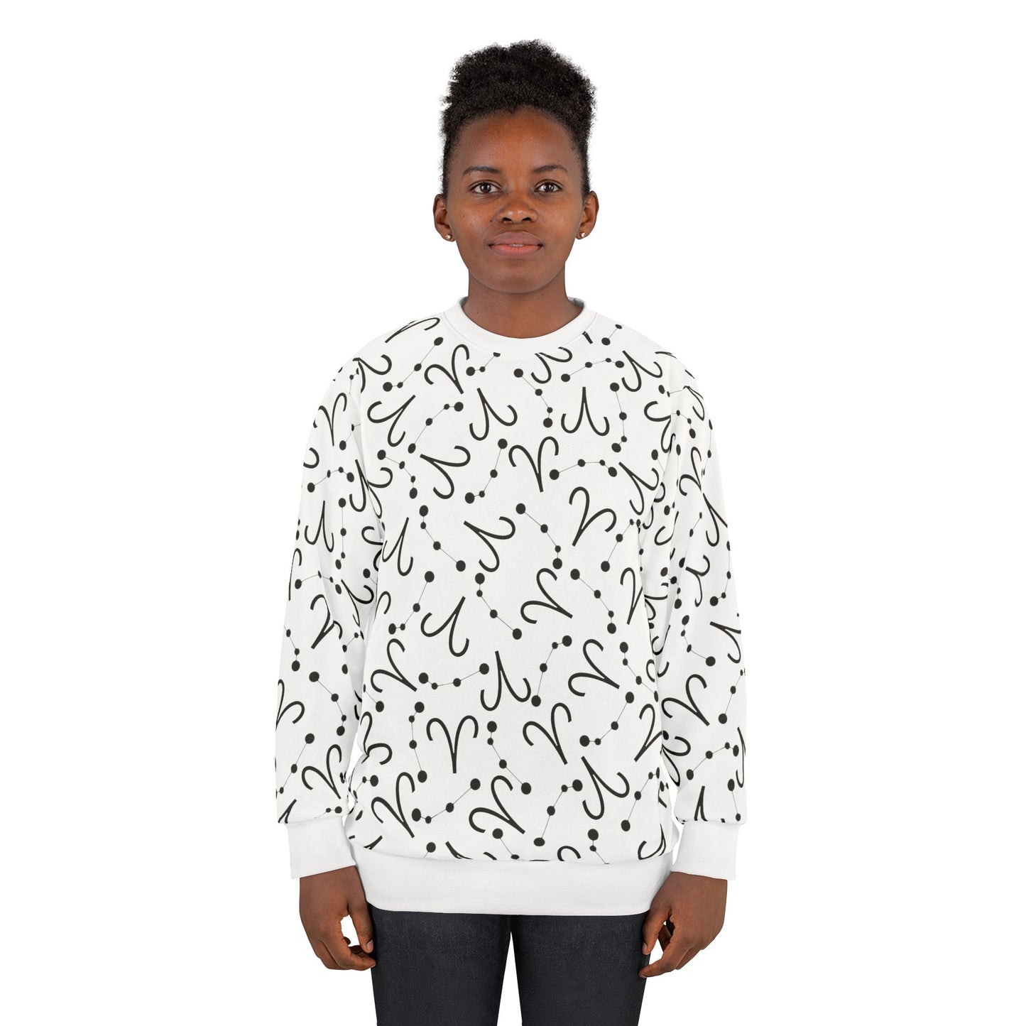 Zodiac AOP Unisex Sweatshirt Aries Zodiac Sign