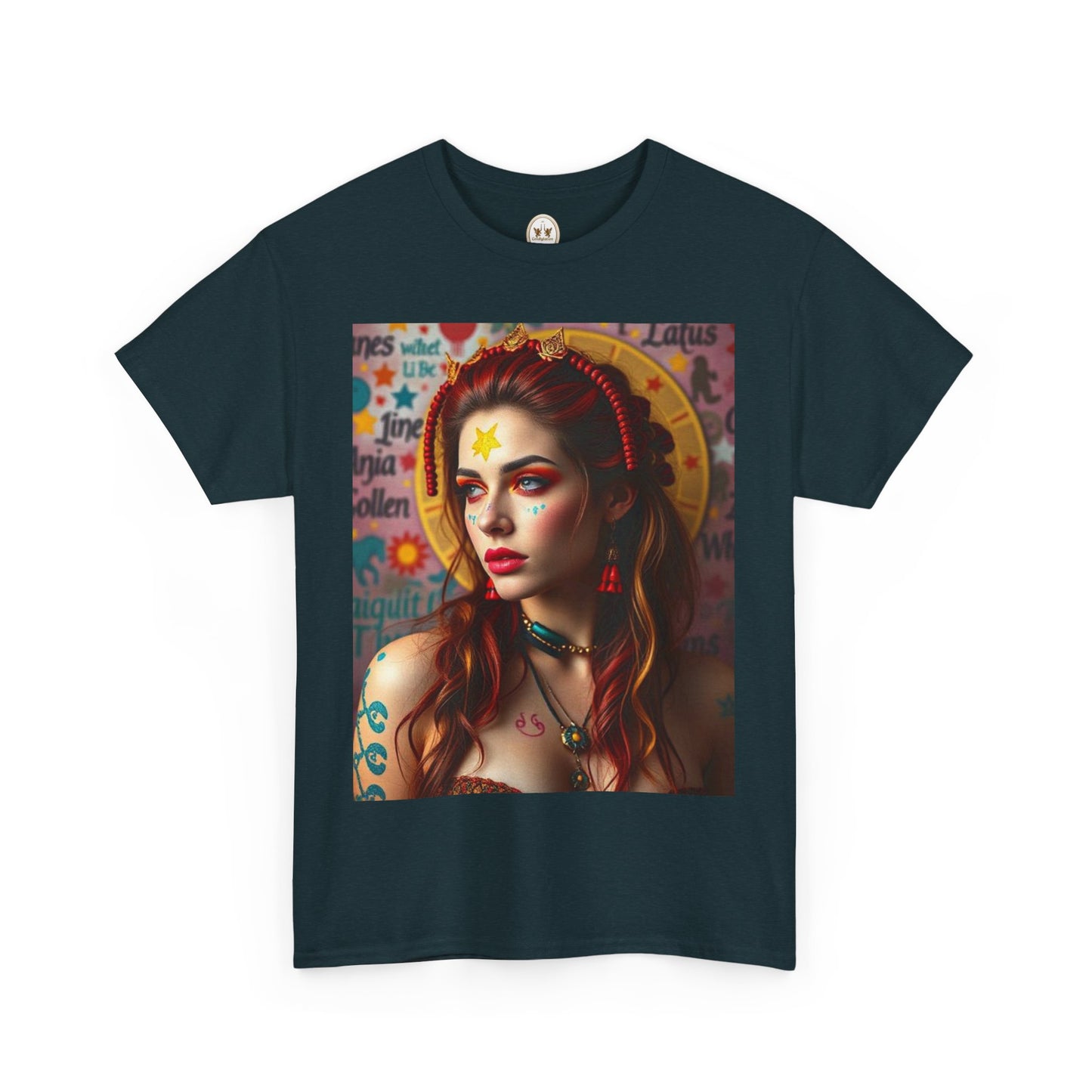 Unisex Heavy Cotton T-Shirt, Sagittarius, Zodiac, Sexy Art