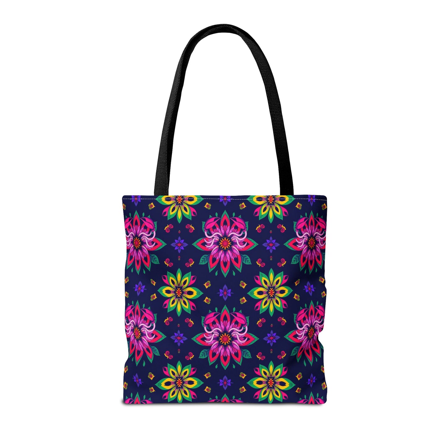 Tote Bag (AOP), Scorpio, Zodiac v2, Flower Pattern
