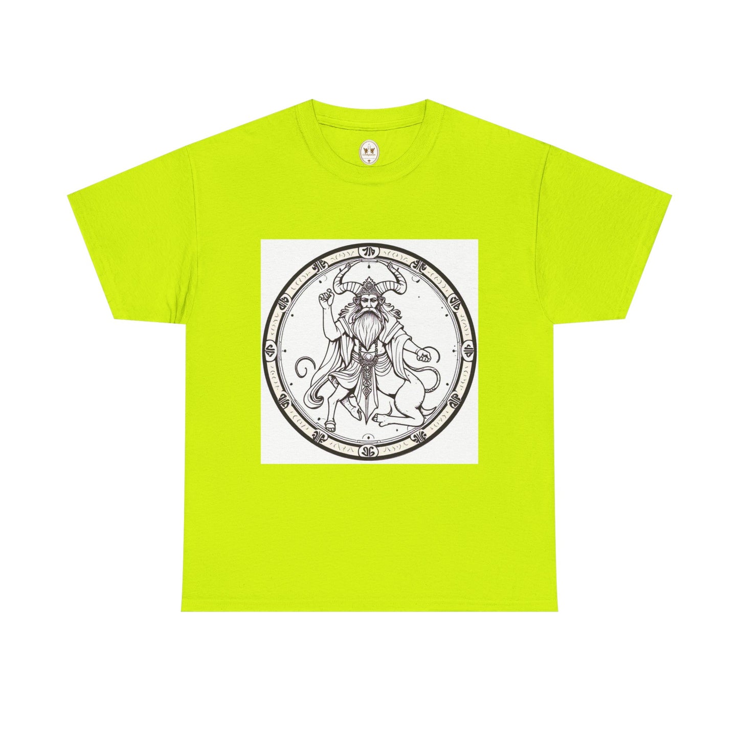 Unisex Heavy Cotton T-Shirt, Bull Centaur v1, Taurus Zodiac Design