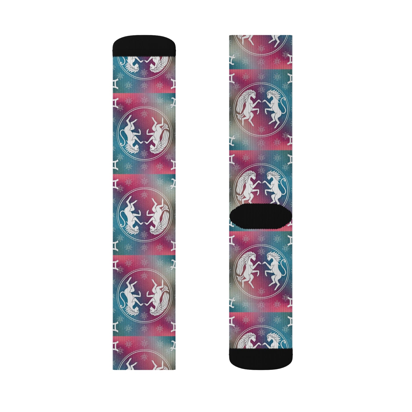 Sublimation Socks, Gemini, Zodiac v1, Pattern