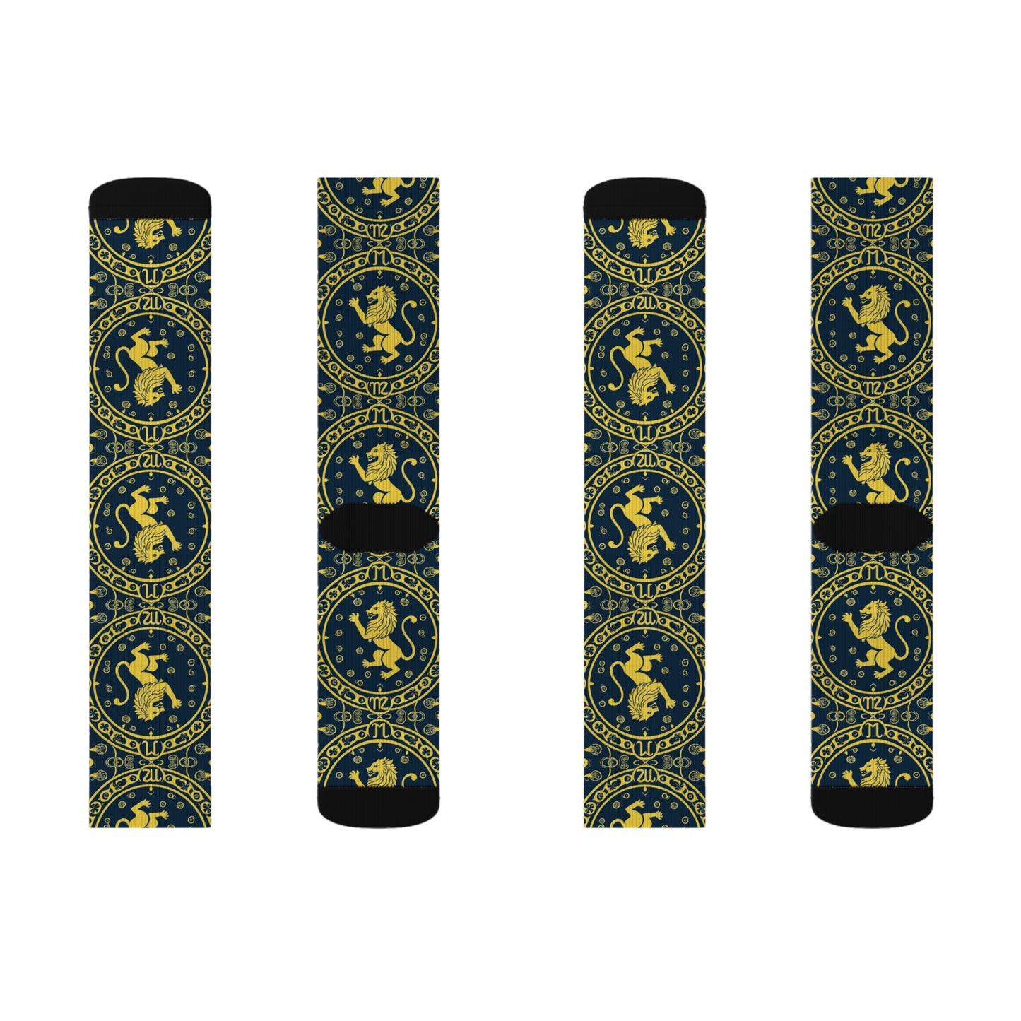 Sublimation Socks, Leo, Zodiac, Pattern