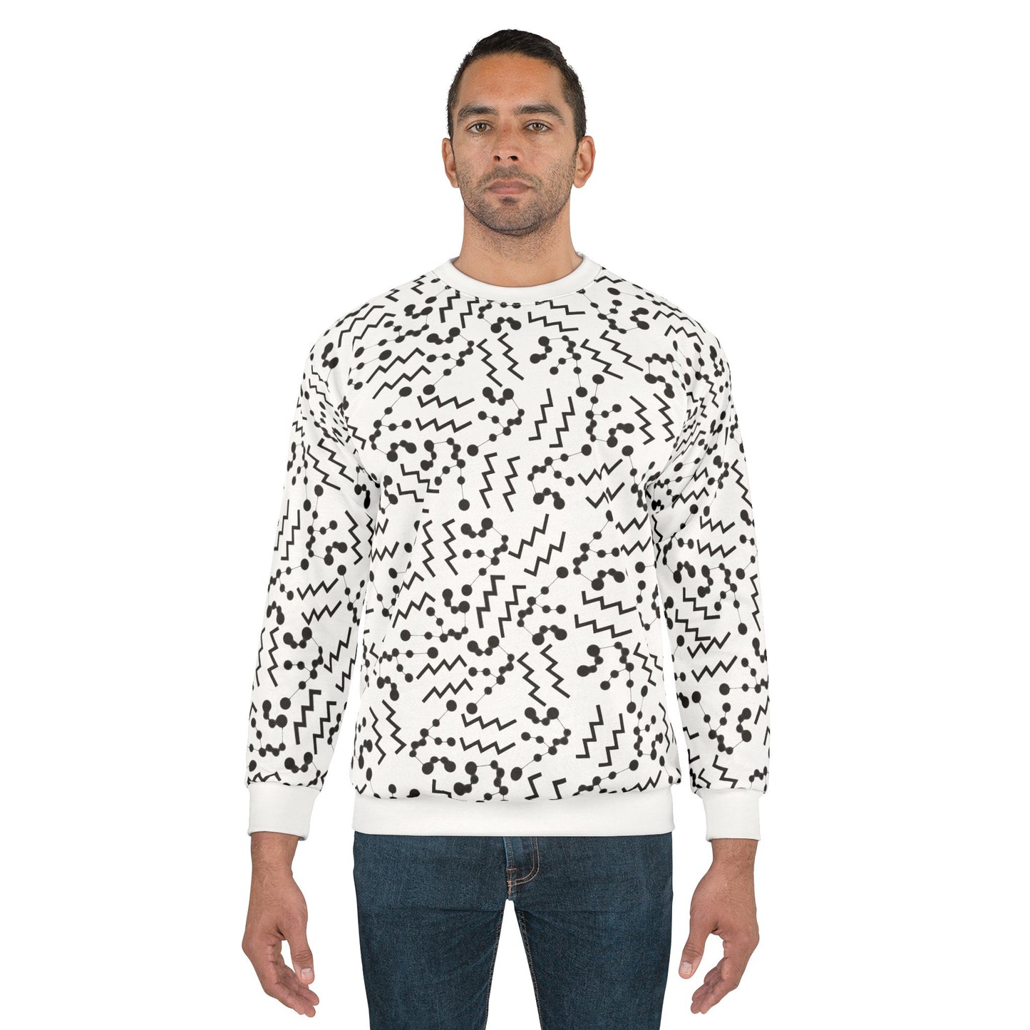 Zodiac AOP Unisex Sweatshirt Aquarius Zodiac Sign