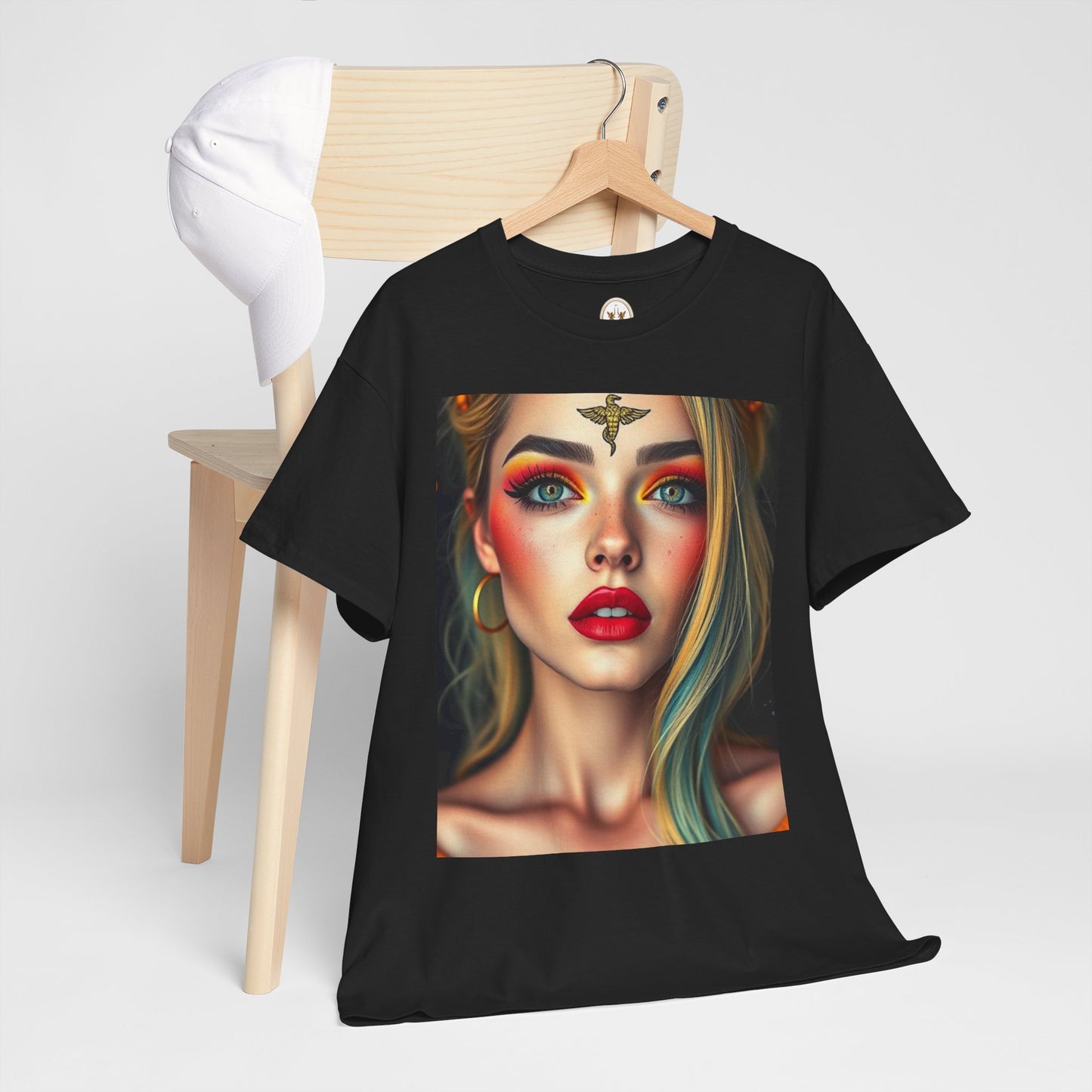 Unisex Heavy Cotton T-Shirt, Virgo, Zodiac, Sexy Art