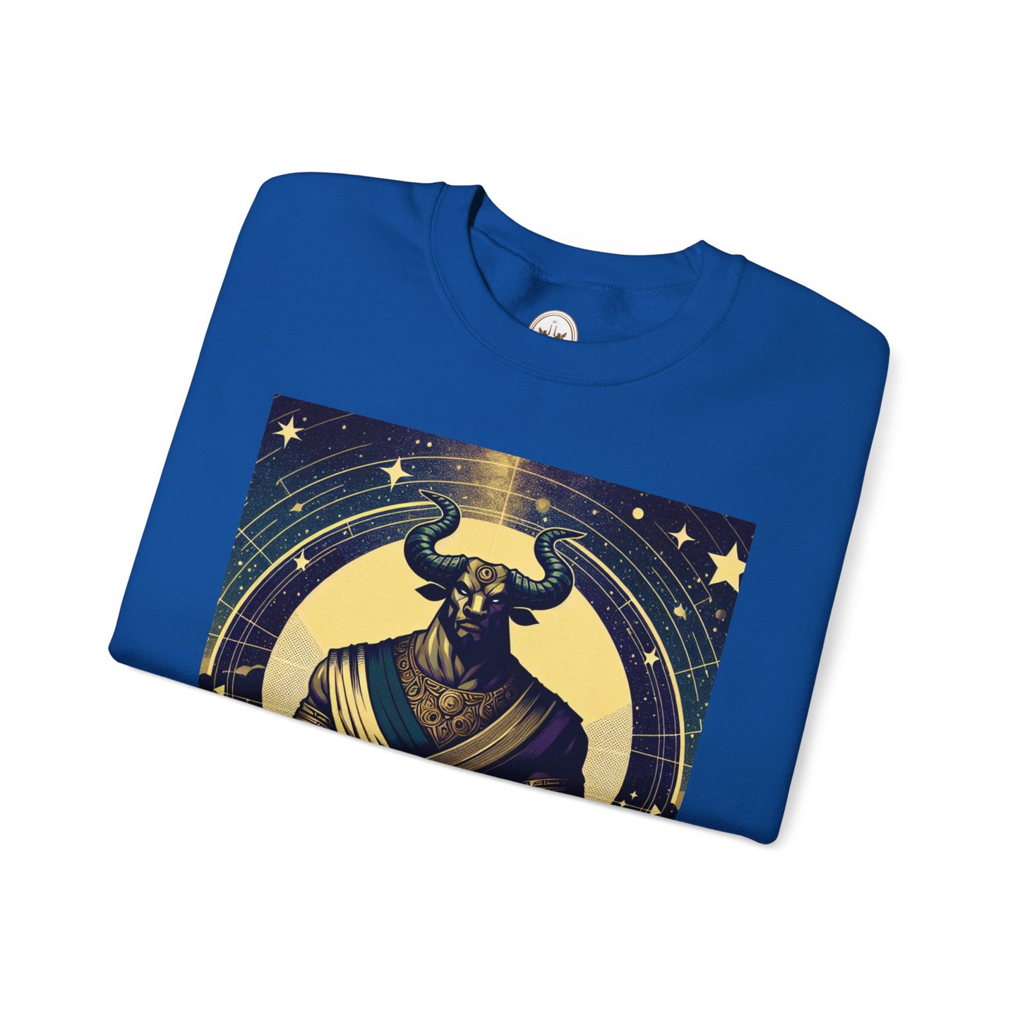 Unisex Heavy Blend™ Crewneck Sweatshirt, Minotaur, Taurus Zodiac Design