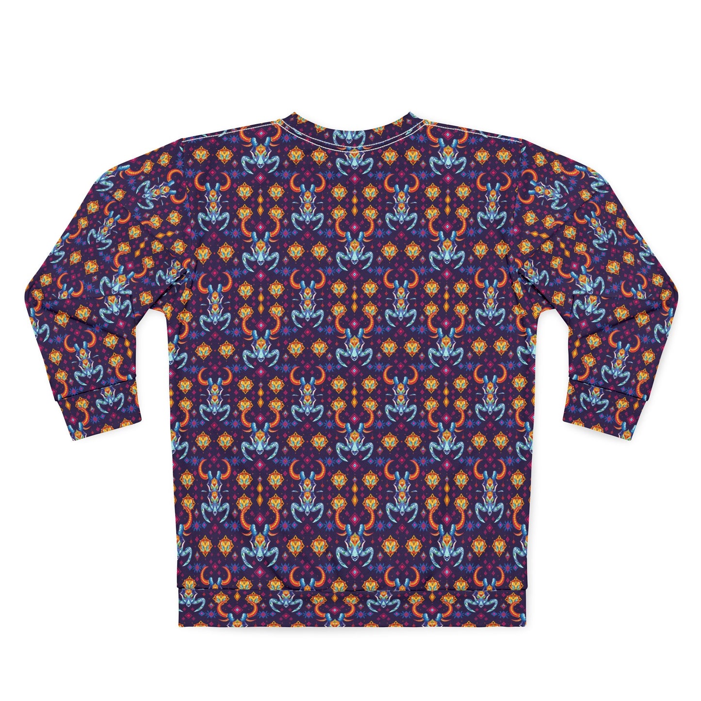 Unisex Sweatshirt (AOP), Taurus, Zodiac, Jewel Pattern