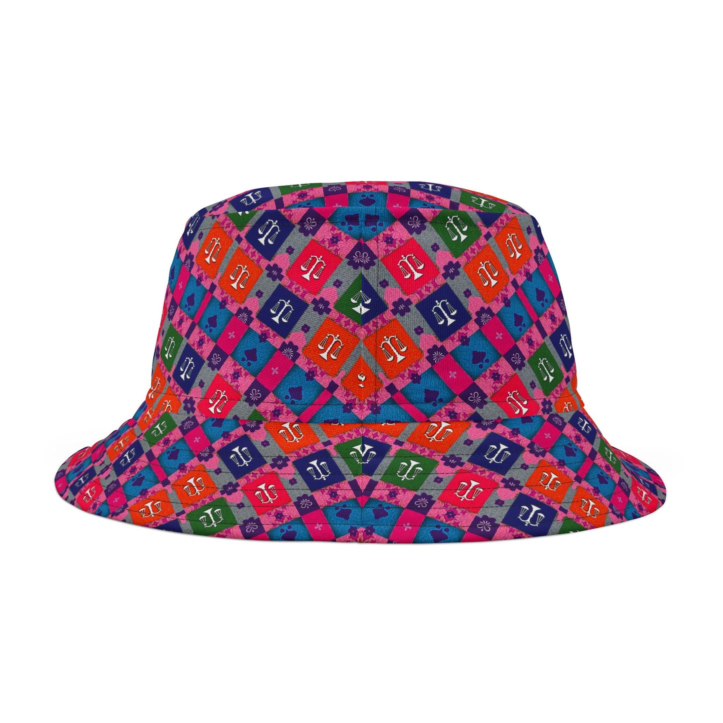 Bucket Hat, (AOP), Libra v1, Zodiac, Shape Pattern