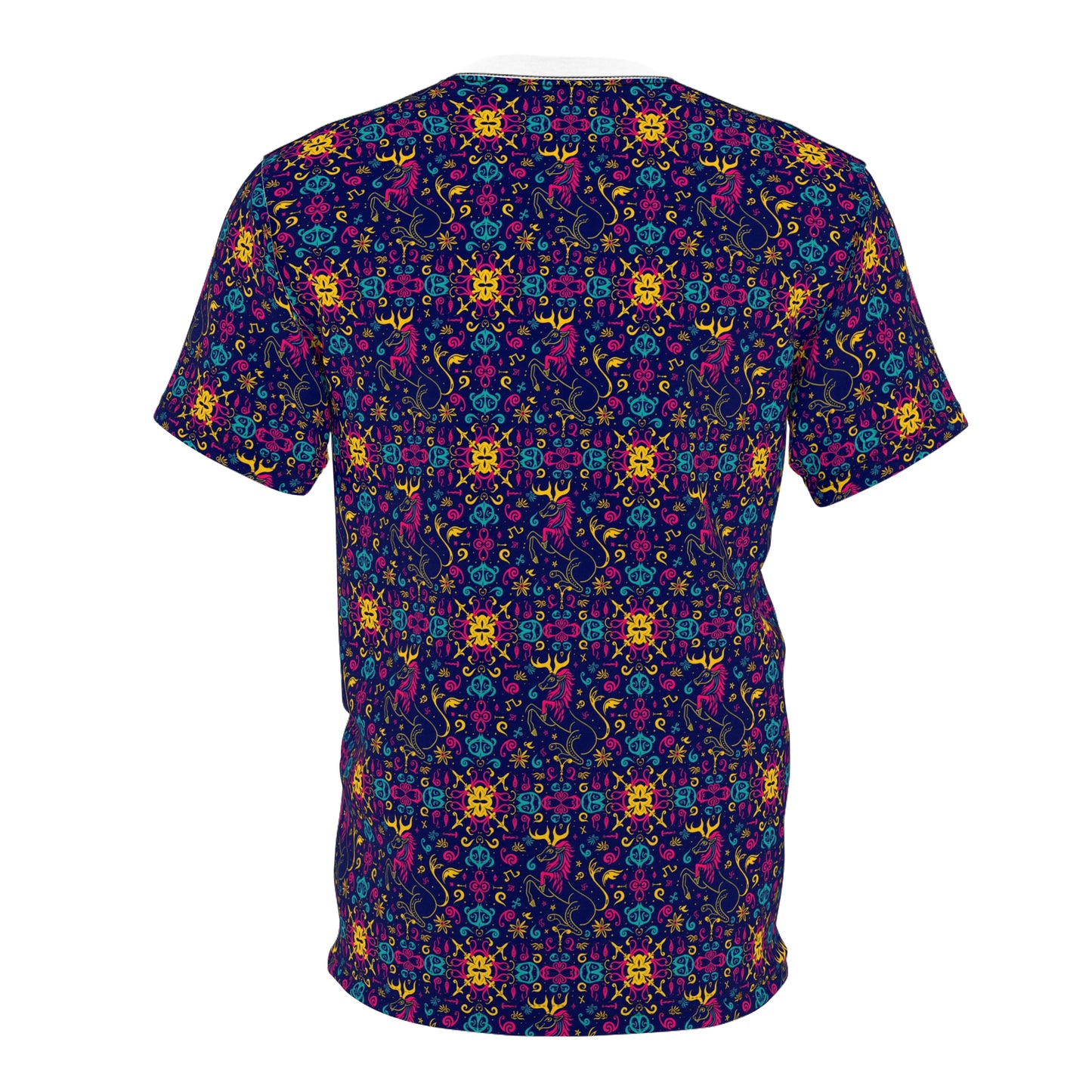 Unisex Cut & Sew T-Shirt, AOP, Aquarius, Zodiac v1, Pattern