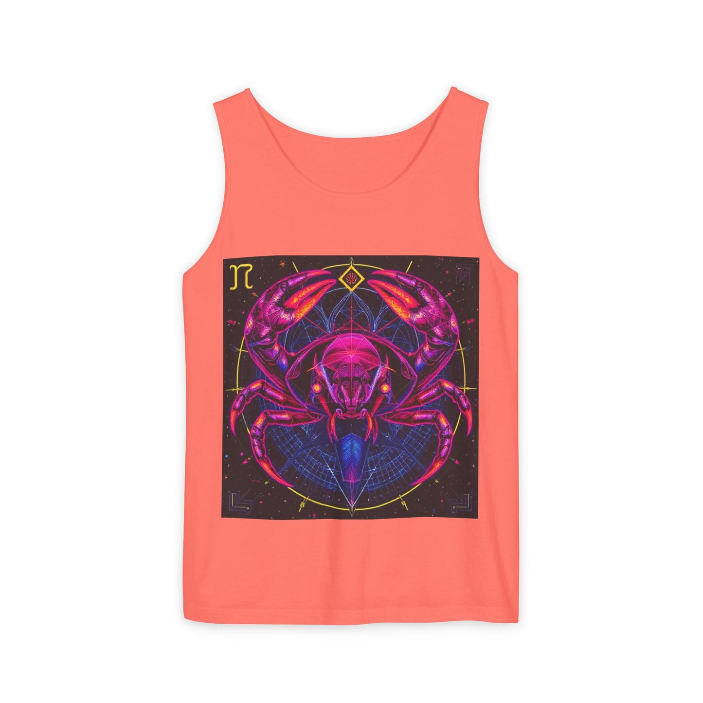 Unisex Garment-Dyed, Tank Top, Cancer, Pop Art, 100% US cotton