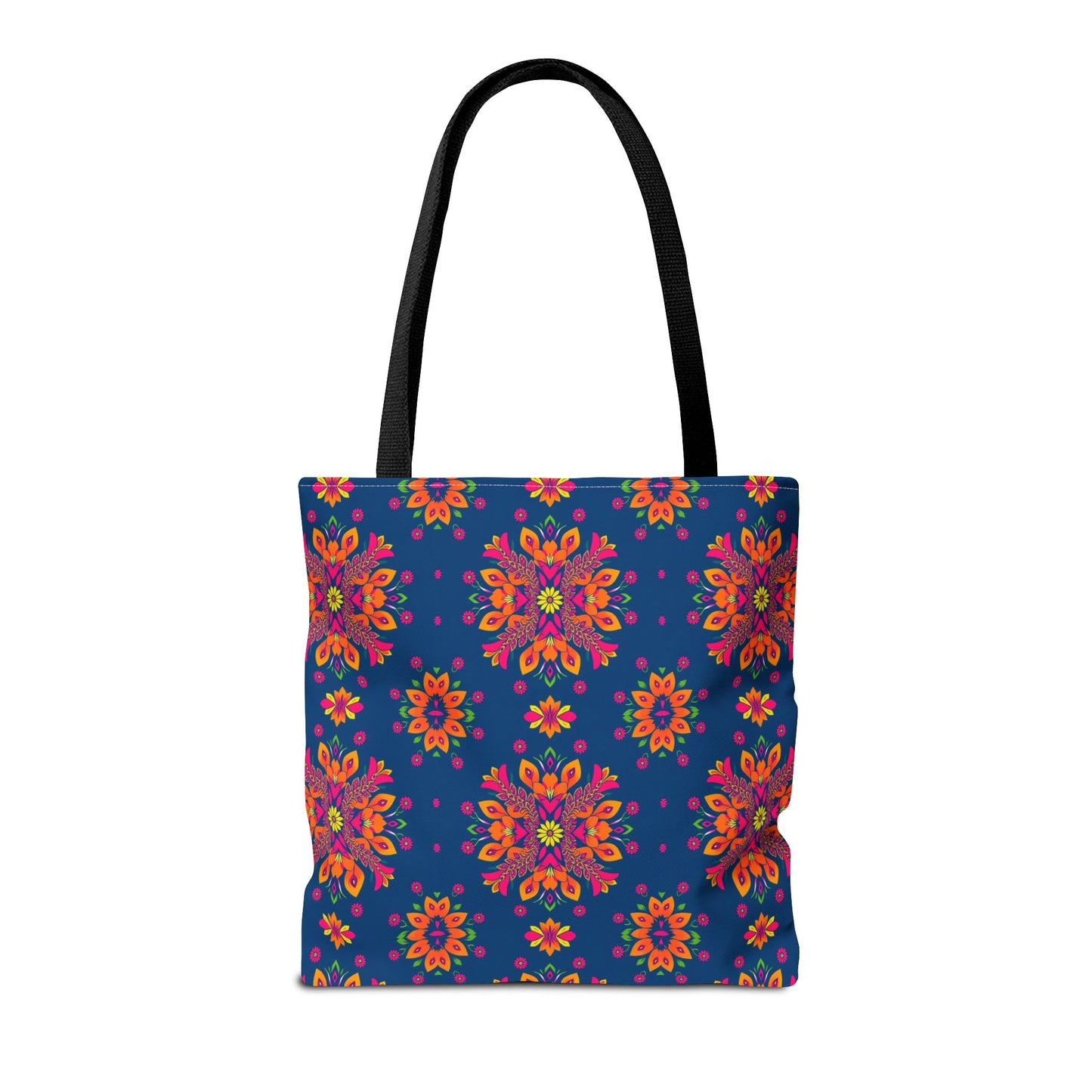 Tote Bag (AOP), Gemini, Zodiac v2, Flower Pattern