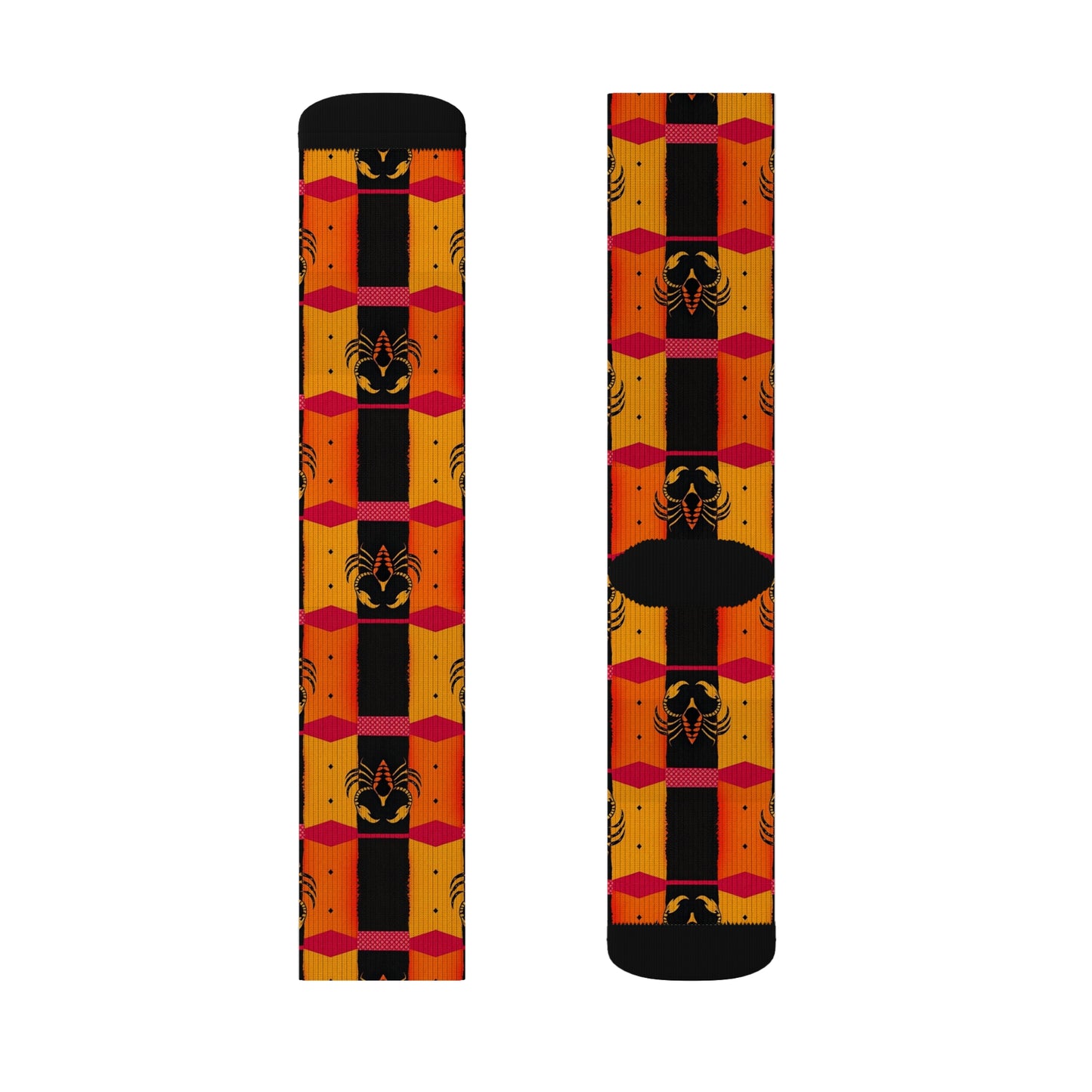 Sublimation Socks, Scorpio, Zodiac v2, Shapes Pattern