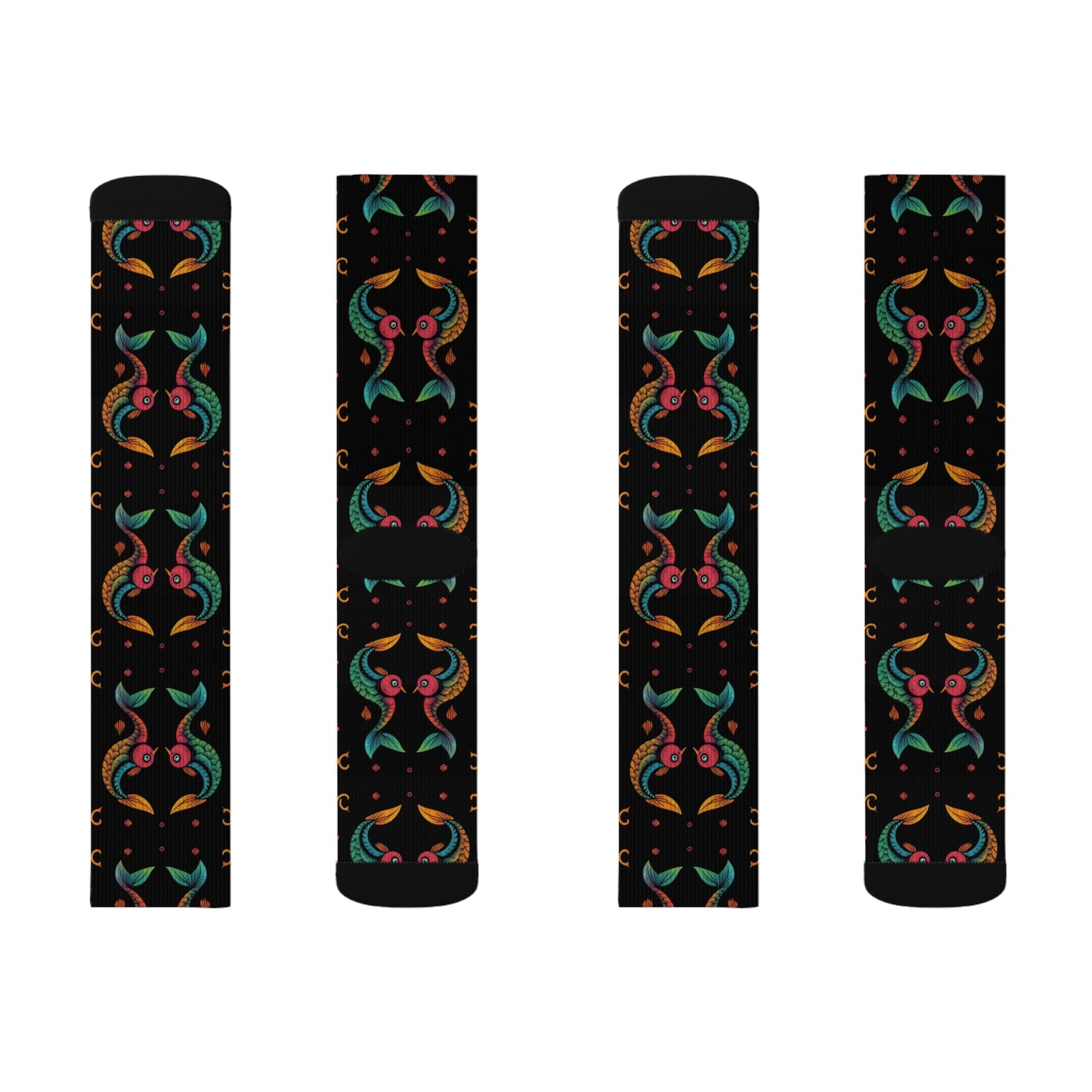 Sublimation Socks, Pisces, Zodiac v2, Pattern