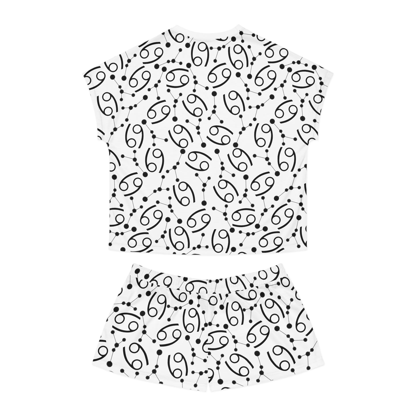 Women's Short Pajama Set Cancer Zodiac Sign (AOP)