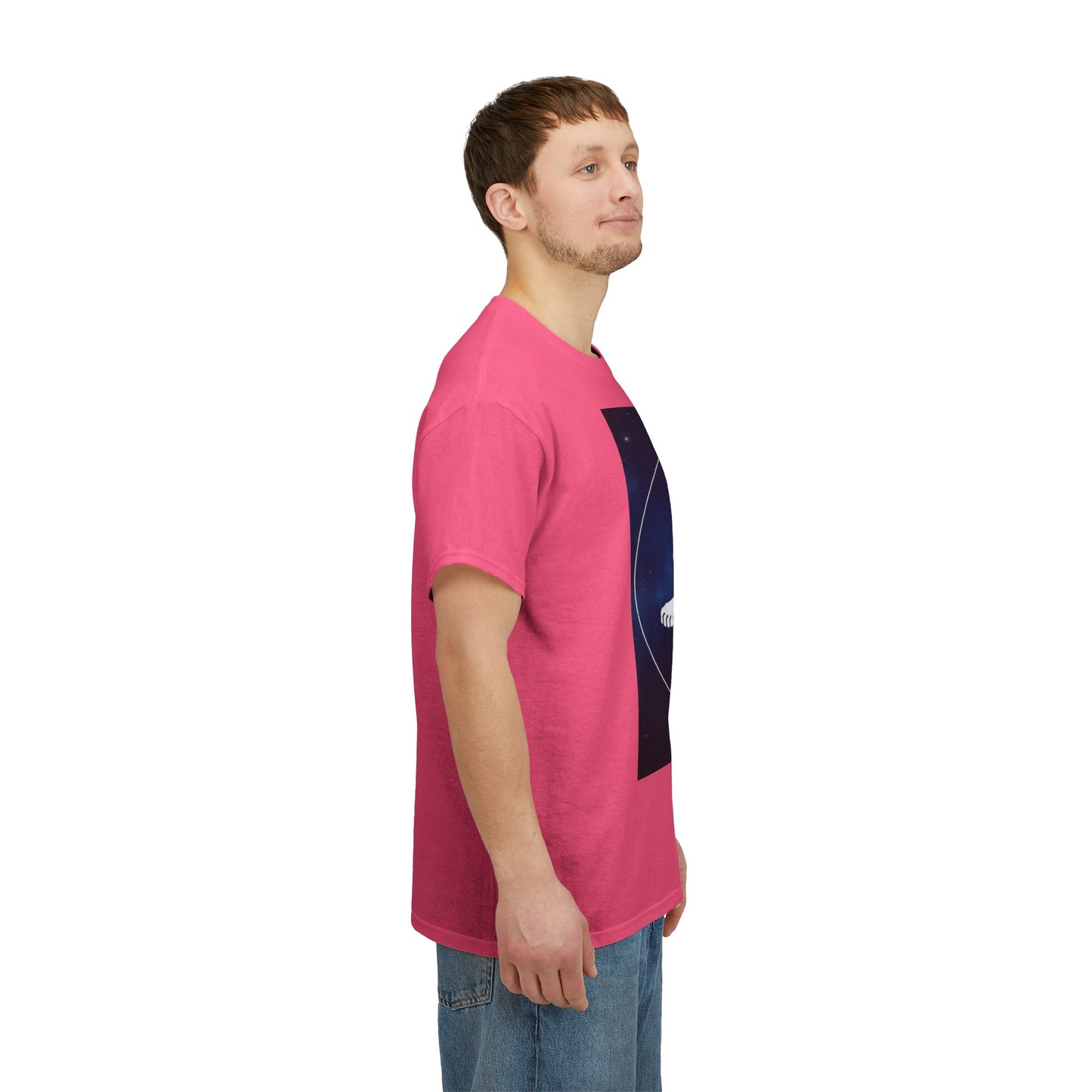 Unisex Heavy Cotton T-Shirt, Space Lion v1, Leo Zodiac Design