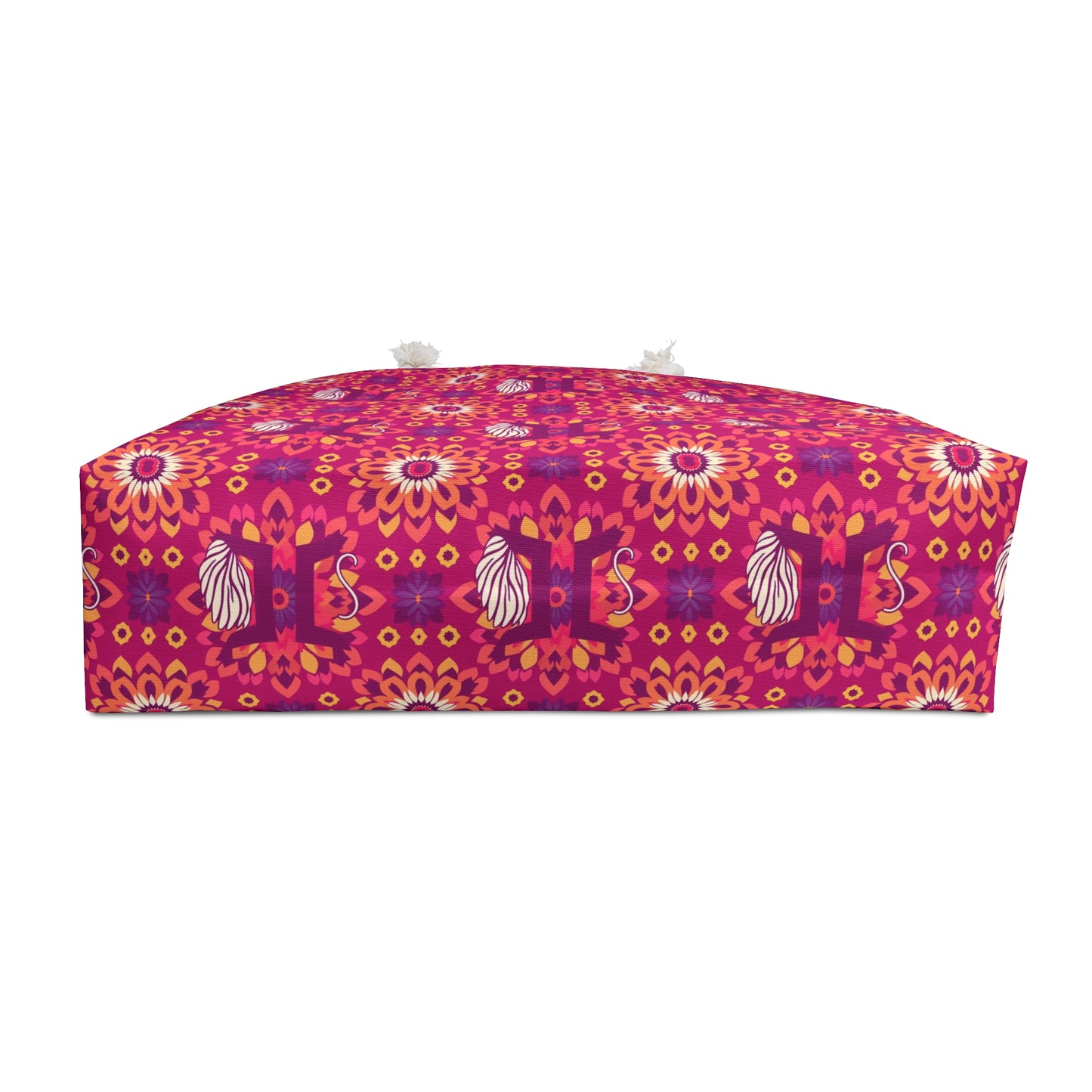 Weekender Bag, Gemini, Zodiac v1, Flower Pattern