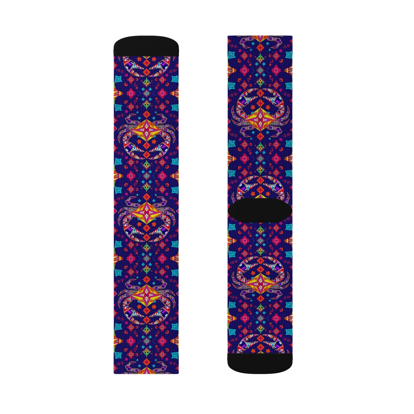 Sublimation Socks, Cancer, Zodiac v2, Jewel Pattern