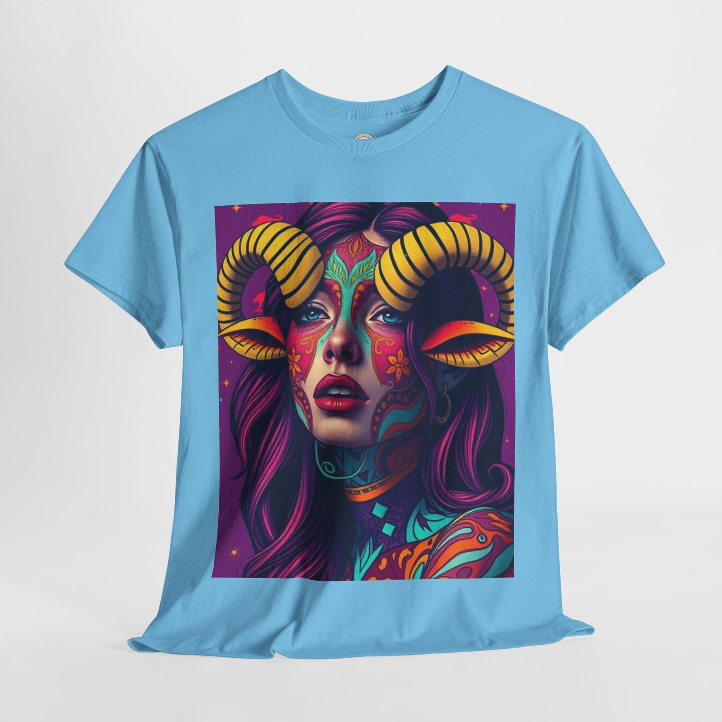 Unisex Heavy Cotton T-Shirt, Taurus, Zodiac v2, Sexy Art