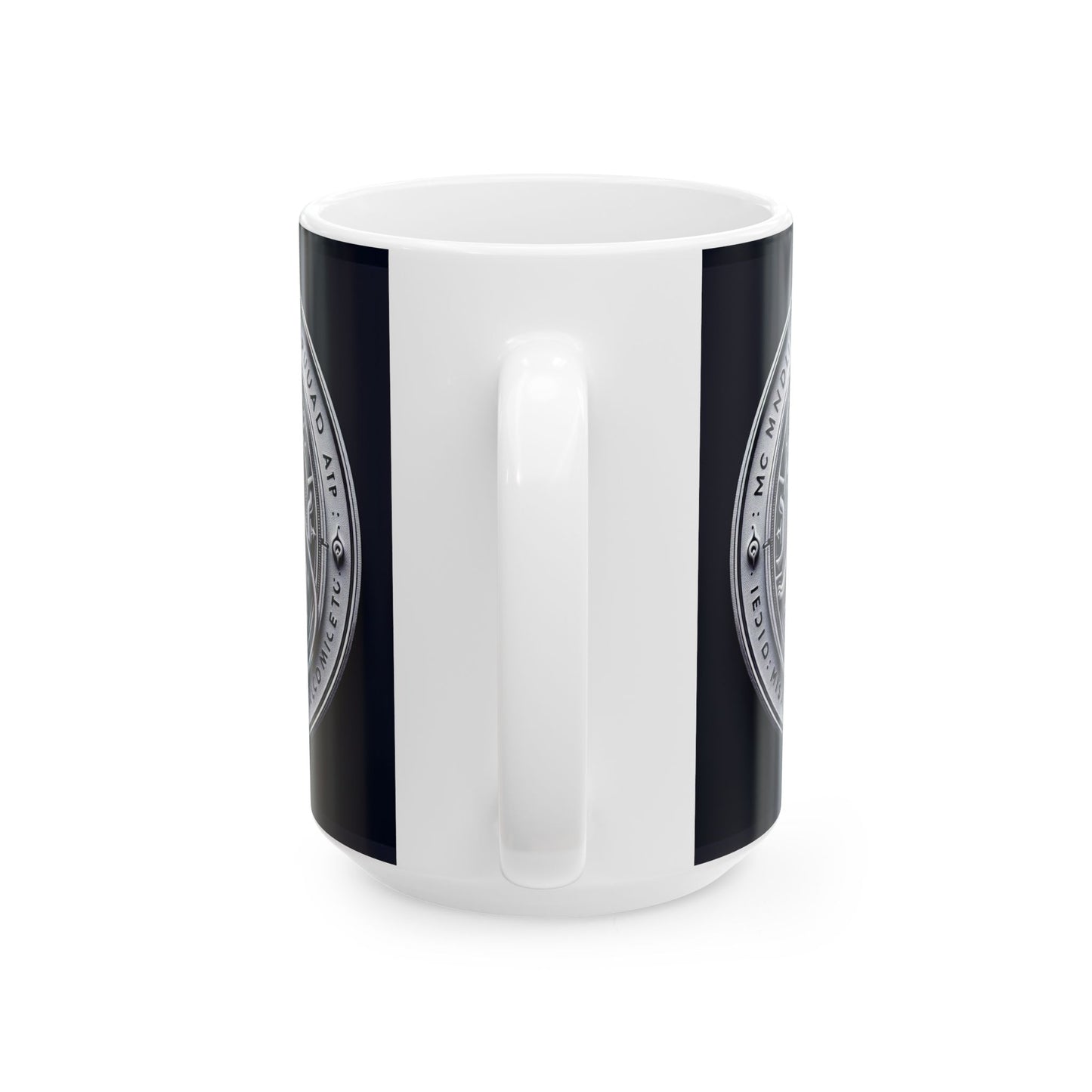 Ceramic Mug, (11oz, 15oz), Ceramic Coffee Mug, Sliver Lion, Leo Zodiac Design
