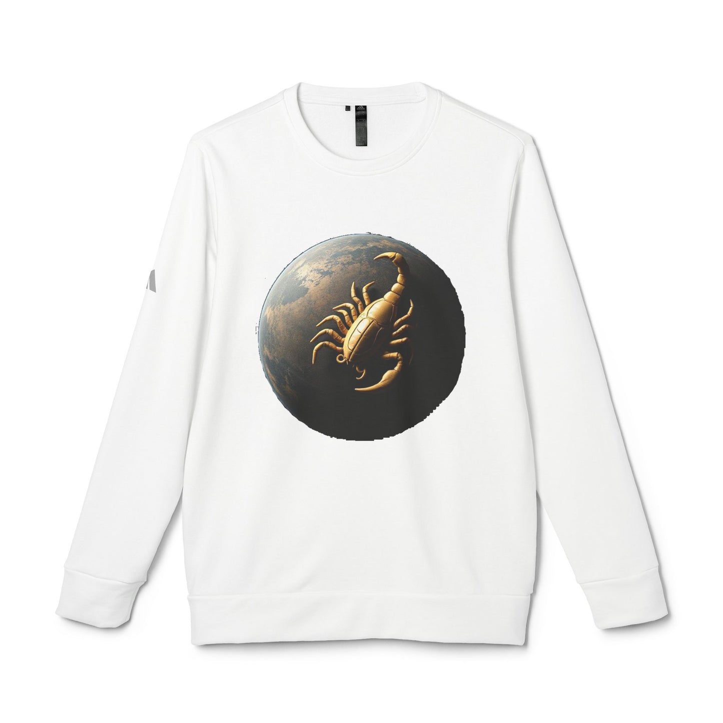 Adidas, Unisex Fleece Crewneck Sweatshirt, Scorpio, Planet Animal, Zodiac