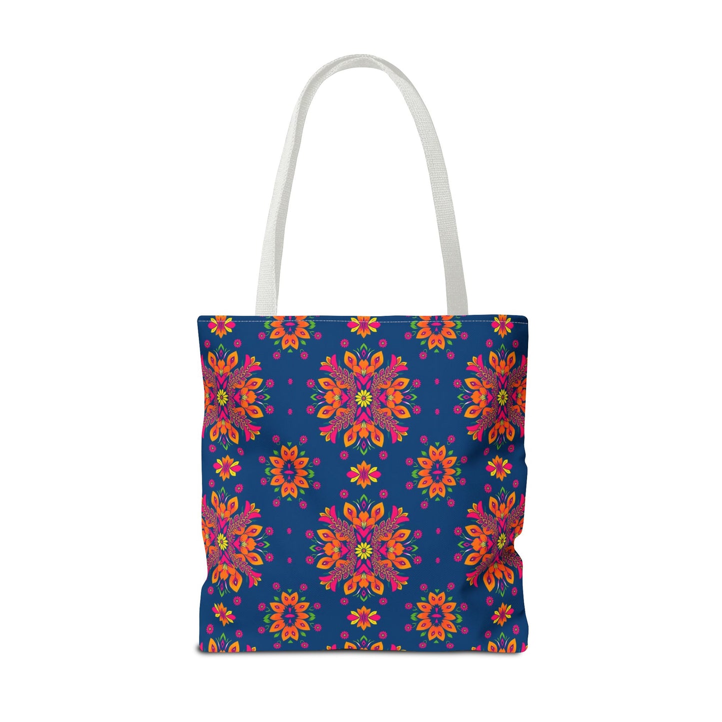Tote Bag (AOP), Gemini, Zodiac v2, Flower Pattern