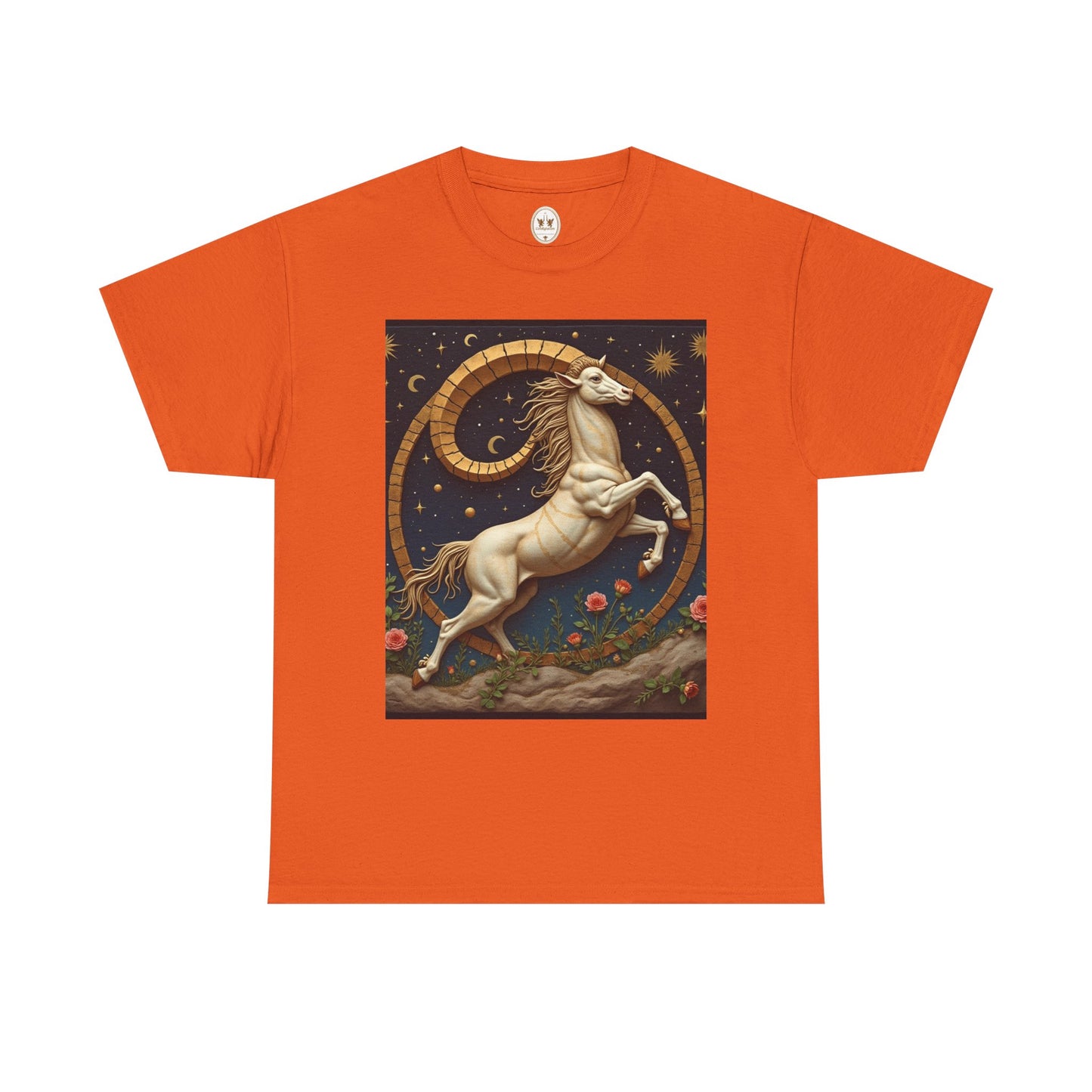 Unisex Heavy Cotton T-Shirt, Aries Animal. Zodiac Design