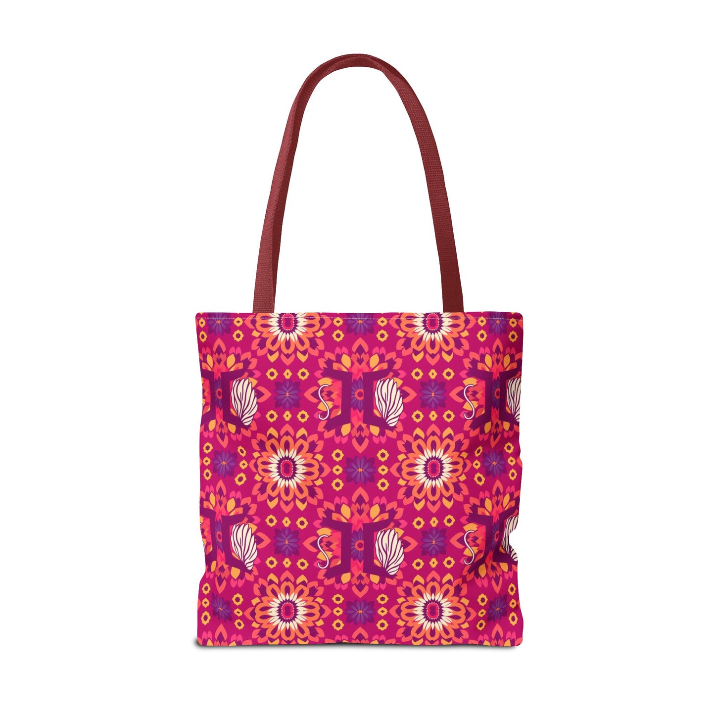 Tote Bag (AOP), Gemini, Zodiac v1, Flower Pattern