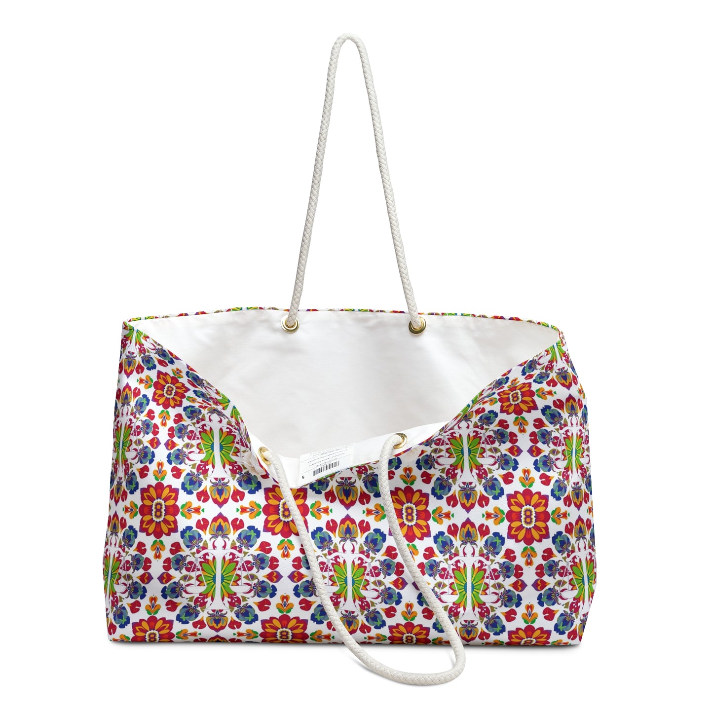 Weekender Bag, Libra, Zodiac v1, Flower Pattern