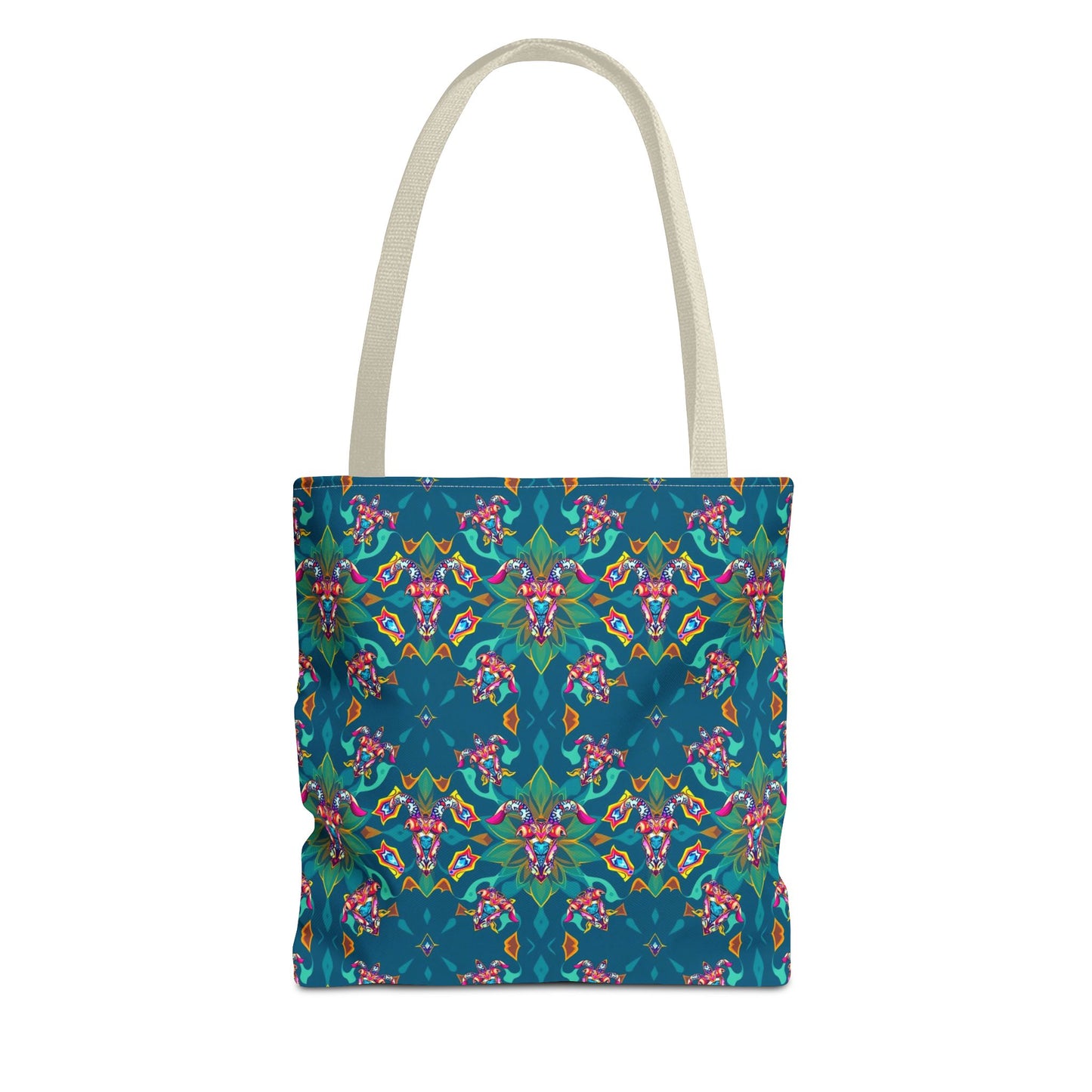 Tote Bag (AOP), Taurus, Zodiac v1, Jewel Pattern