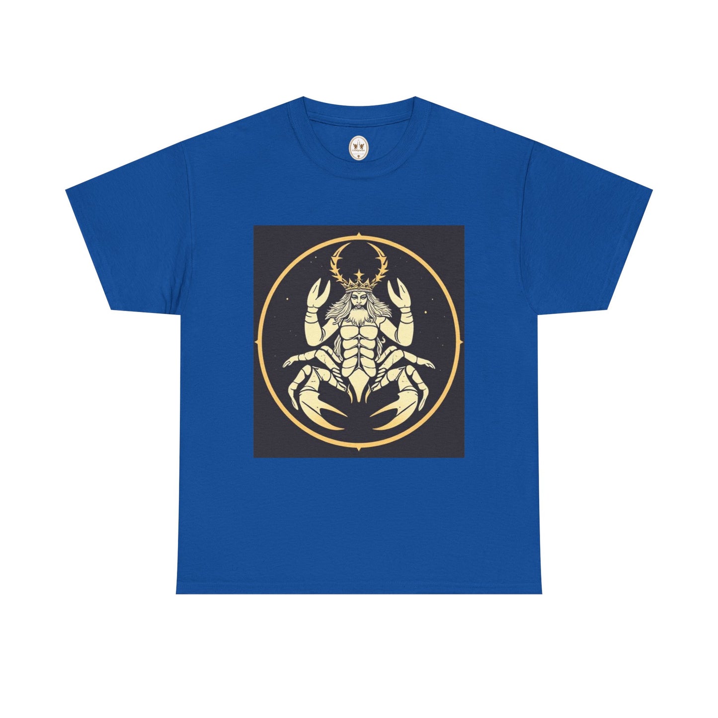Unisex Heavy Cotton T-Shirt, Scorpio King, Print Art, Zodiac Design