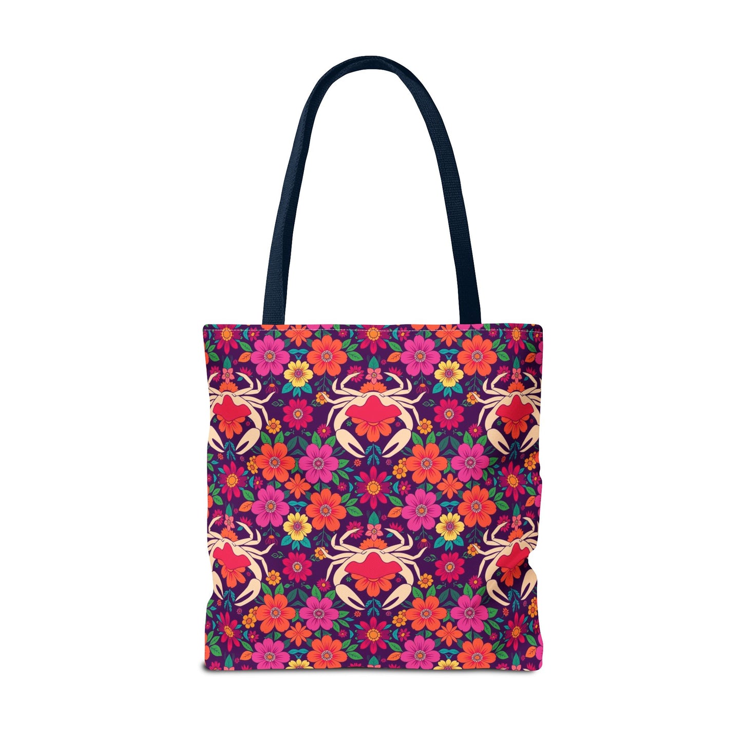 Tote Bag (AOP), Cancer, Zodiac, Flower Pattern