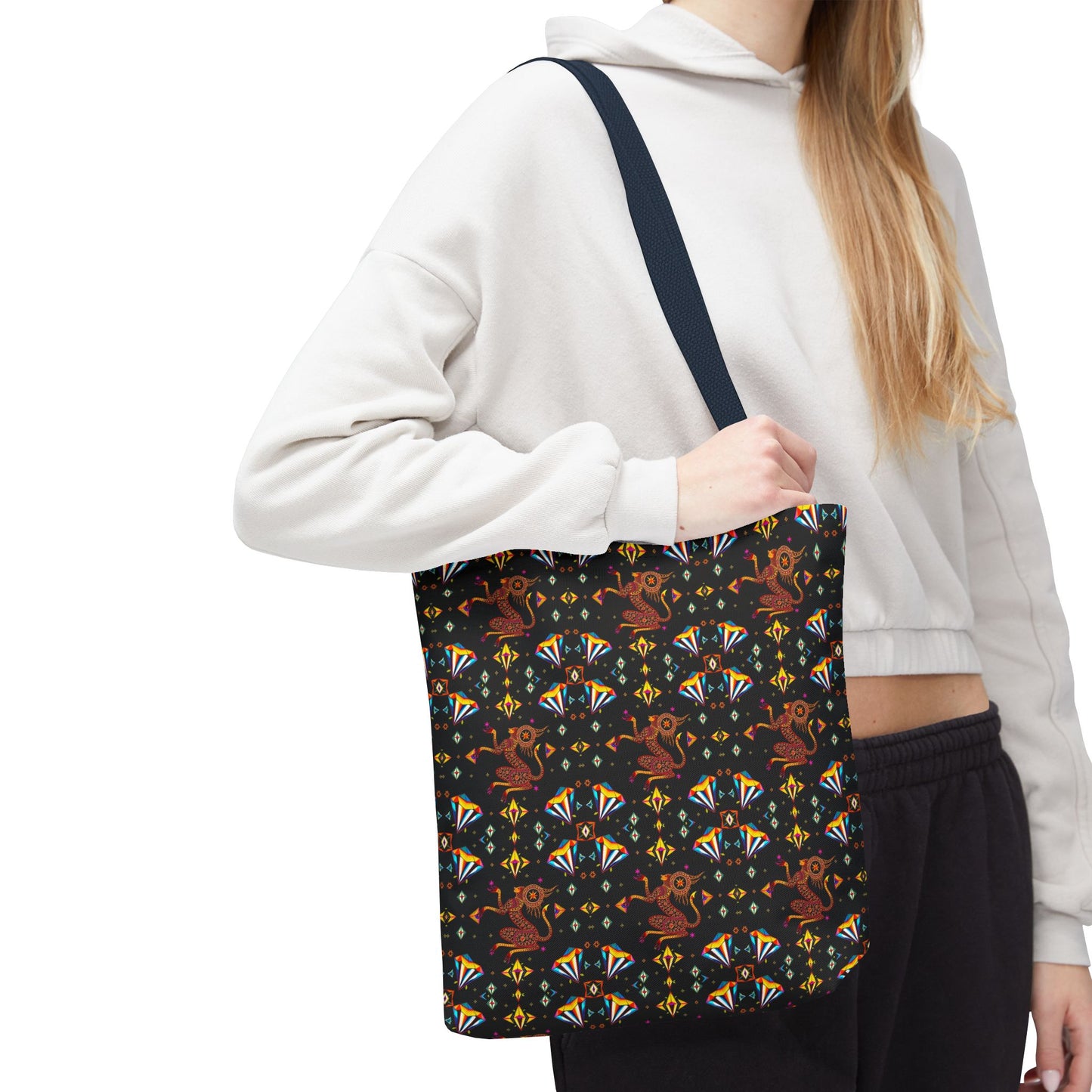 Tote Bag (AOP), Virgo, Zodiac, Jewel Pattern