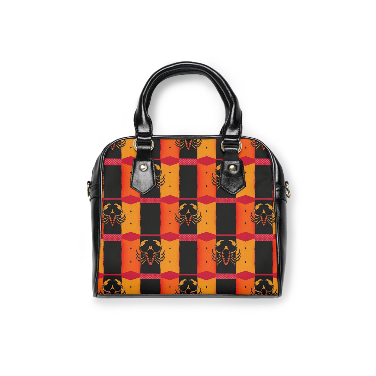 Shoulder Handbag, Scorpio, Zodiac v2, Shapes Pattern