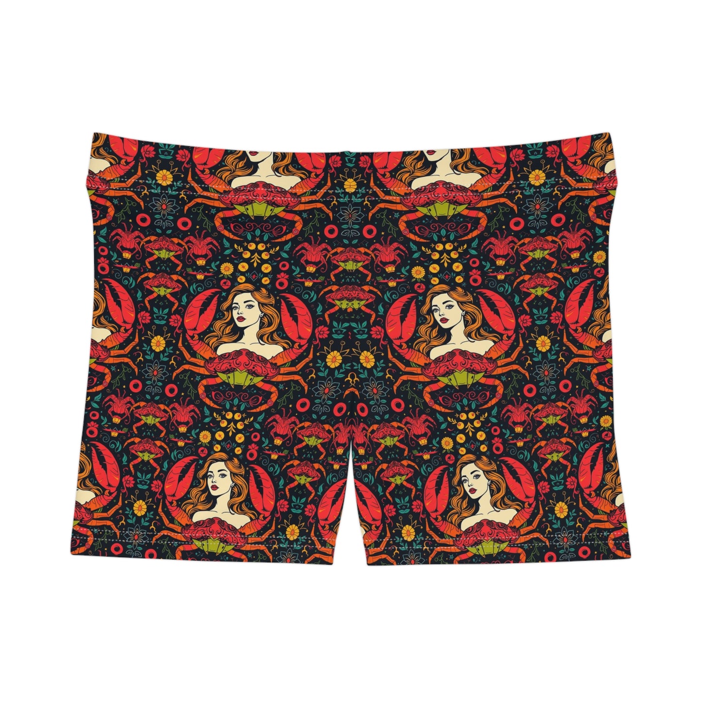 Women's Shorts, (AOP), Cancer, Zodiac v1, Sexy Pattern