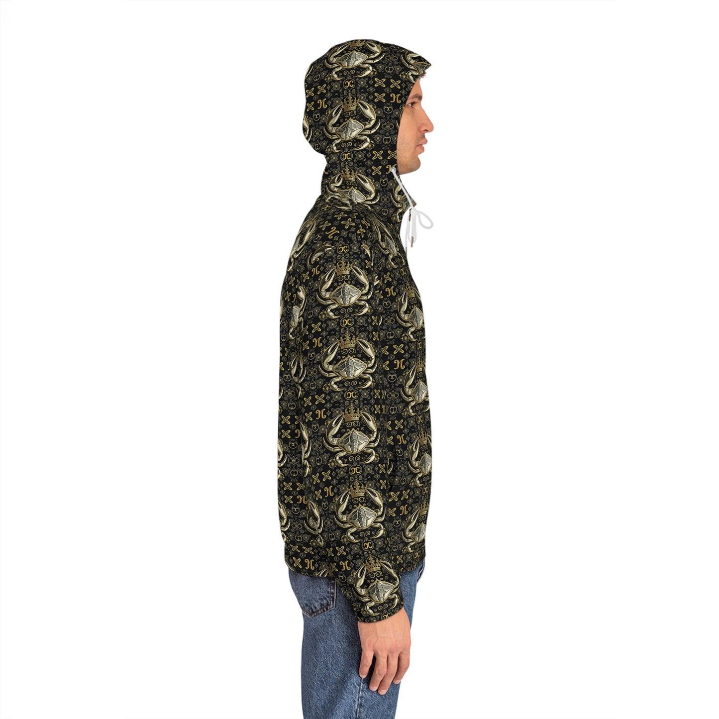 Full-Zip Hoodie (AOP), Cancer, Zodiac v3, Pattern
