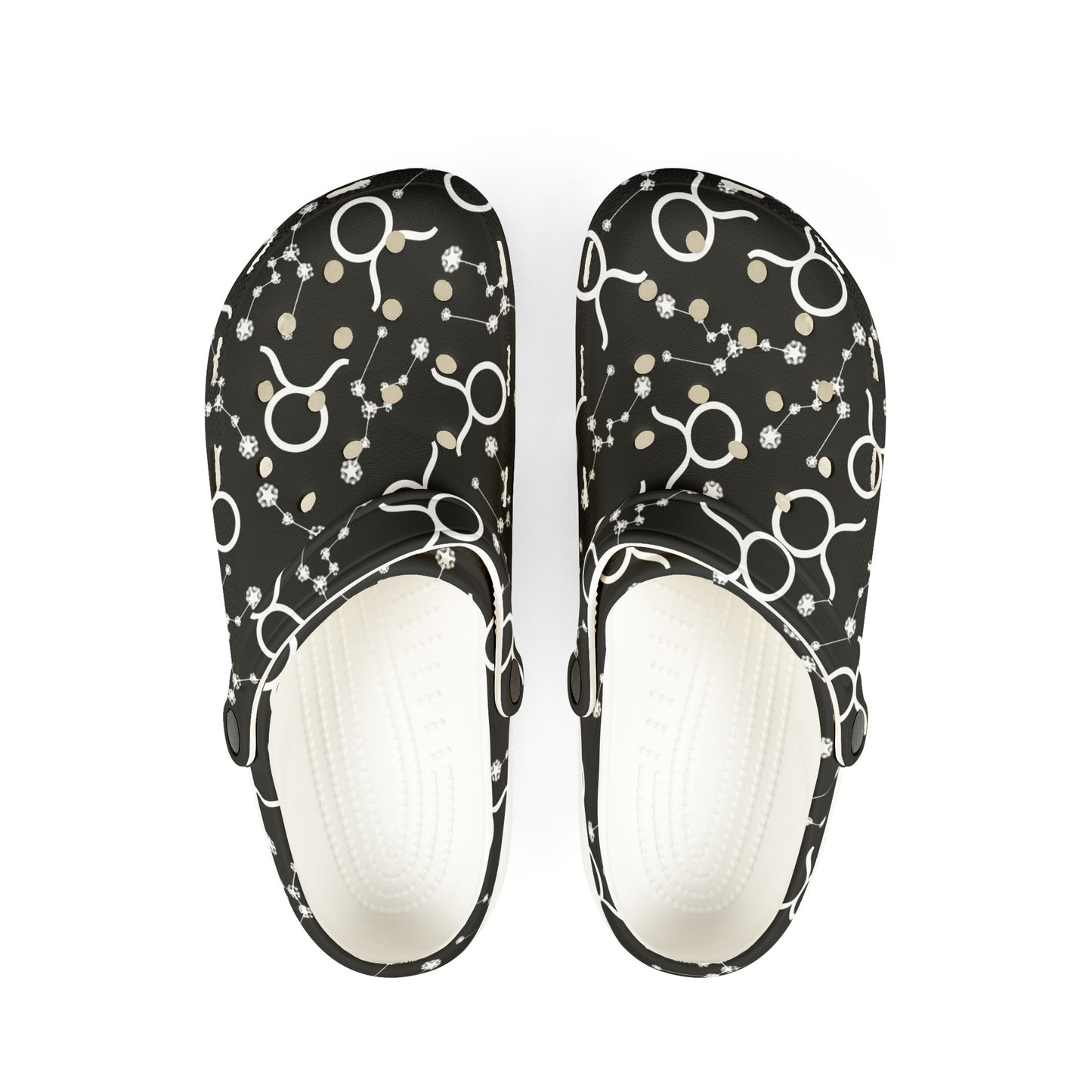 EVA Foam Rubber Shoes (AOP), Material 100% EVA, Virgo Zodiac Design