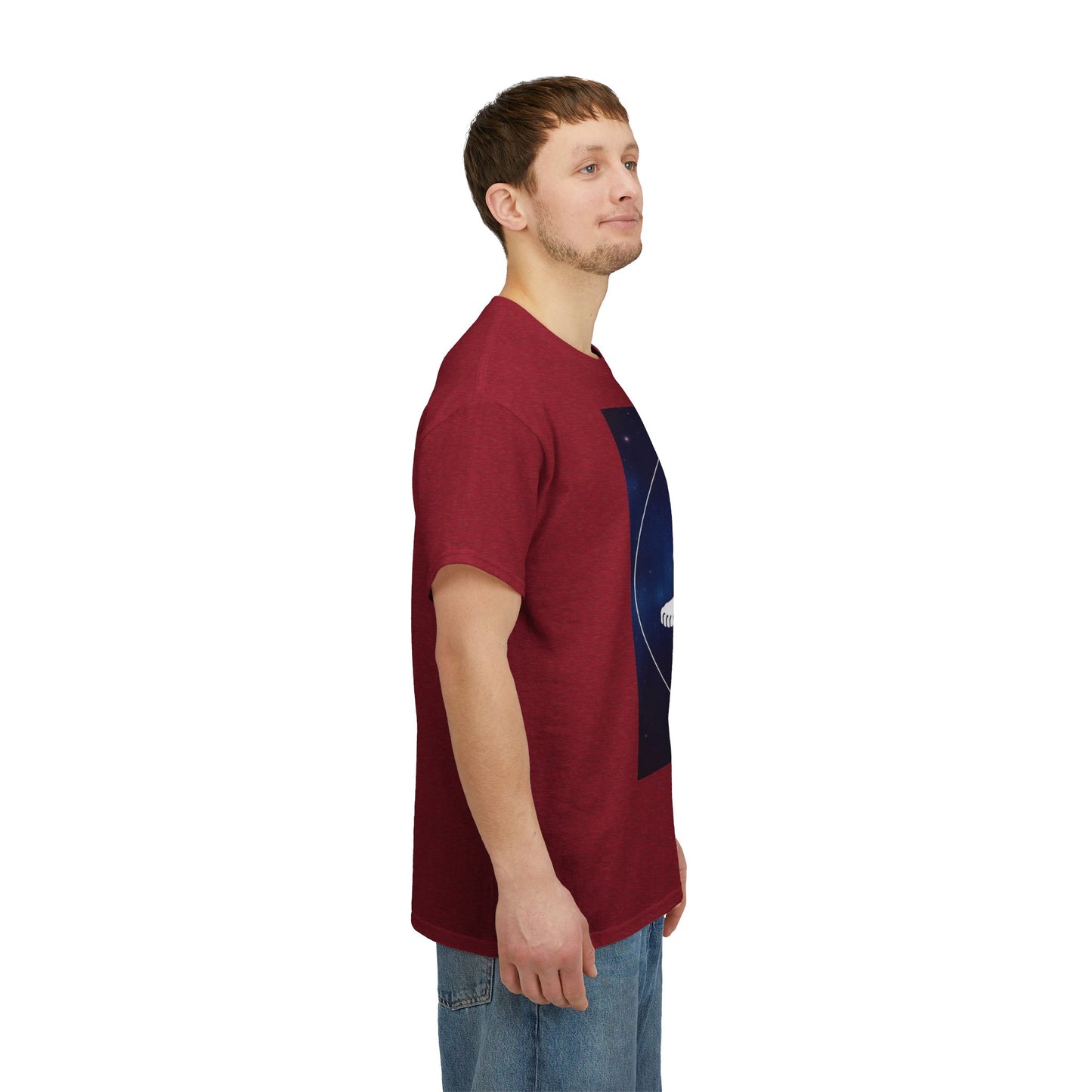 Unisex Heavy Cotton T-Shirt, Space Lion v1, Leo Zodiac Design