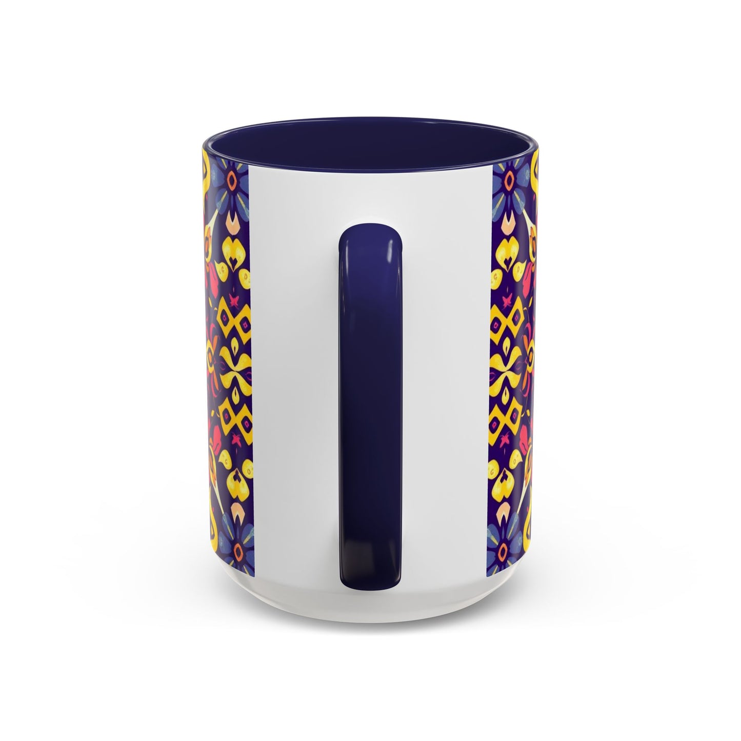 Accent Coffee Mug, Capricorn, Zodiac v1, Flower Pattern, (11, 15oz)
