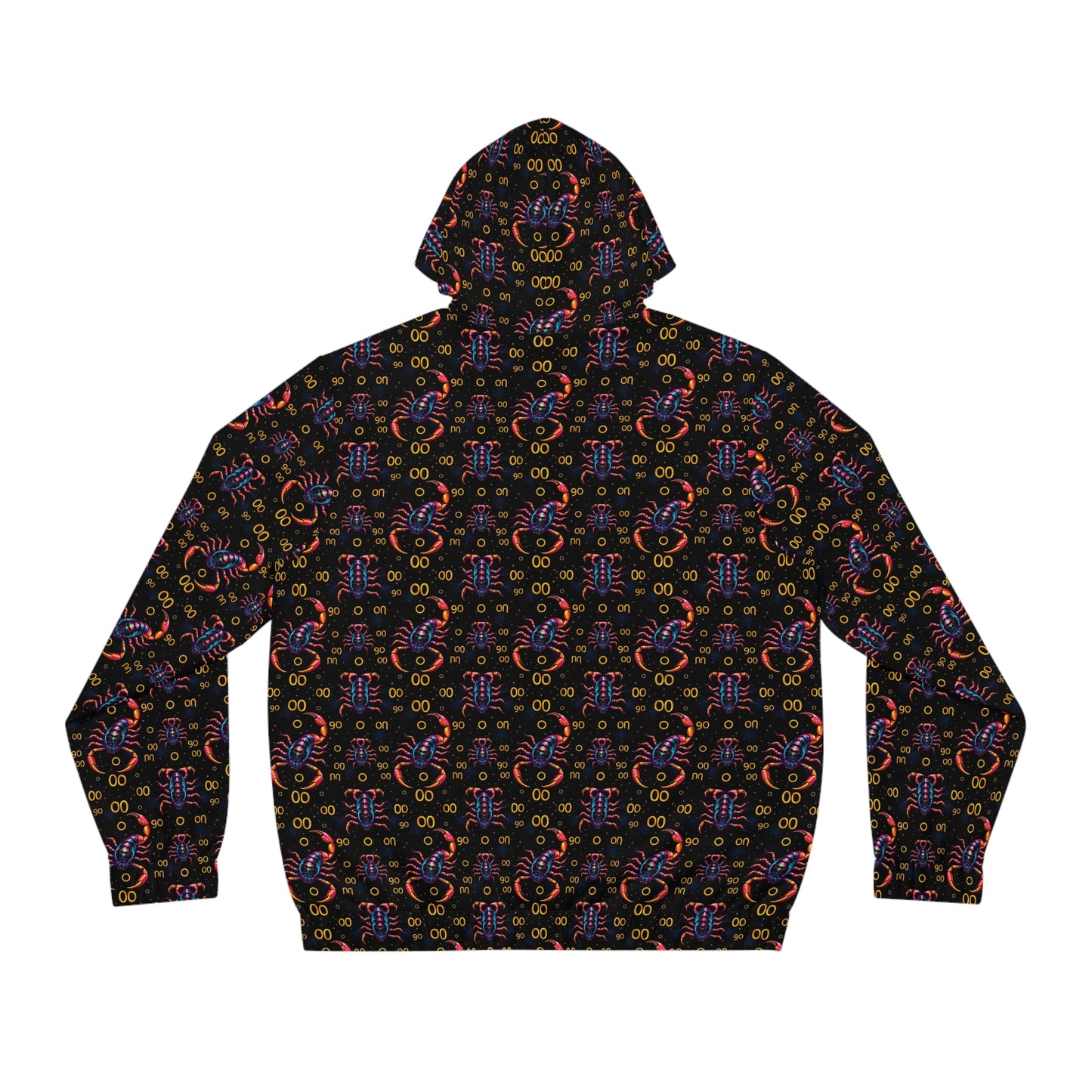 Full-Zip Hoodie (AOP), Scorpio, Zodiac, Pattern