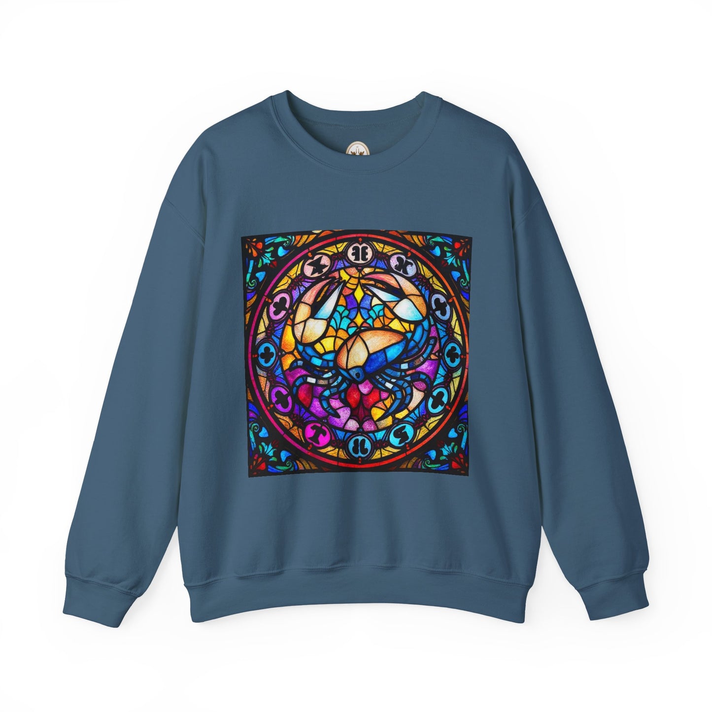 Unisex Heavy Blend™ Crewneck Sweatshirt, Glass, Cancer Zodiac Design