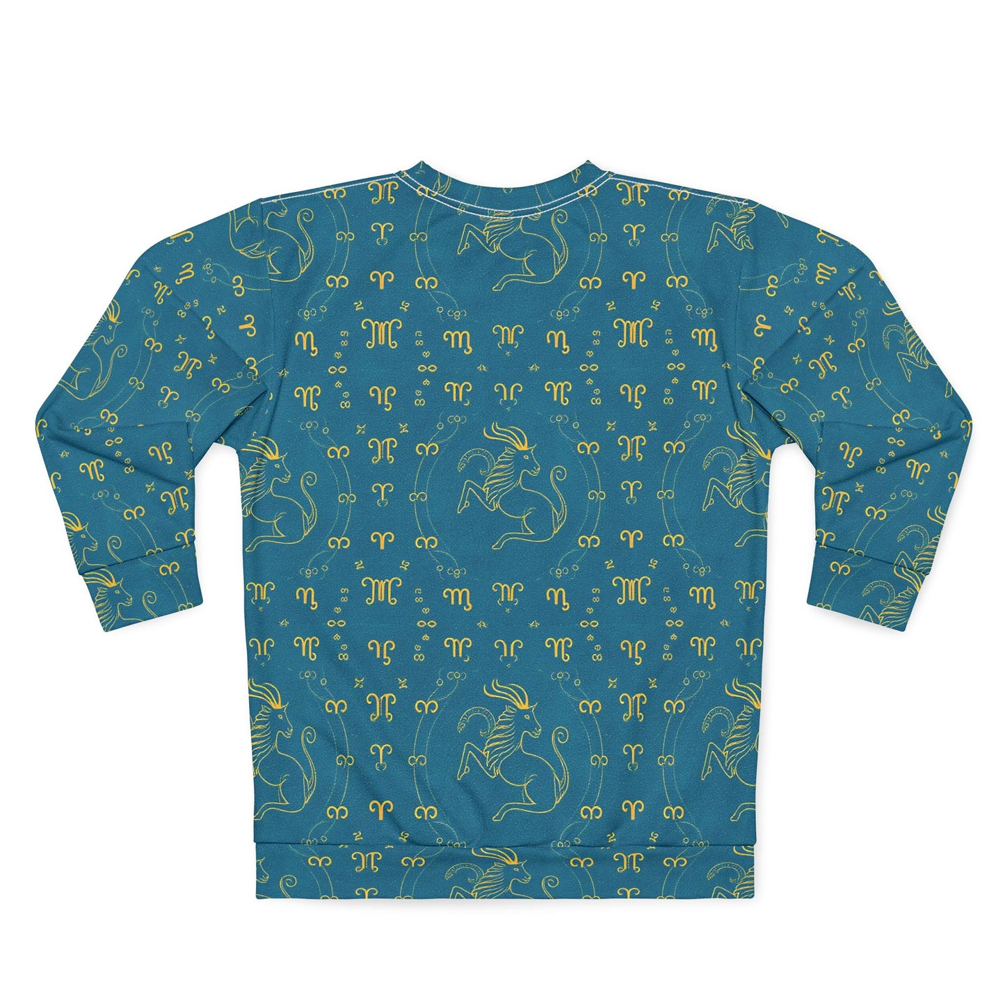 Unisex Sweatshirt, Zodiac Design, Pattern v1, Aquarius, AOP