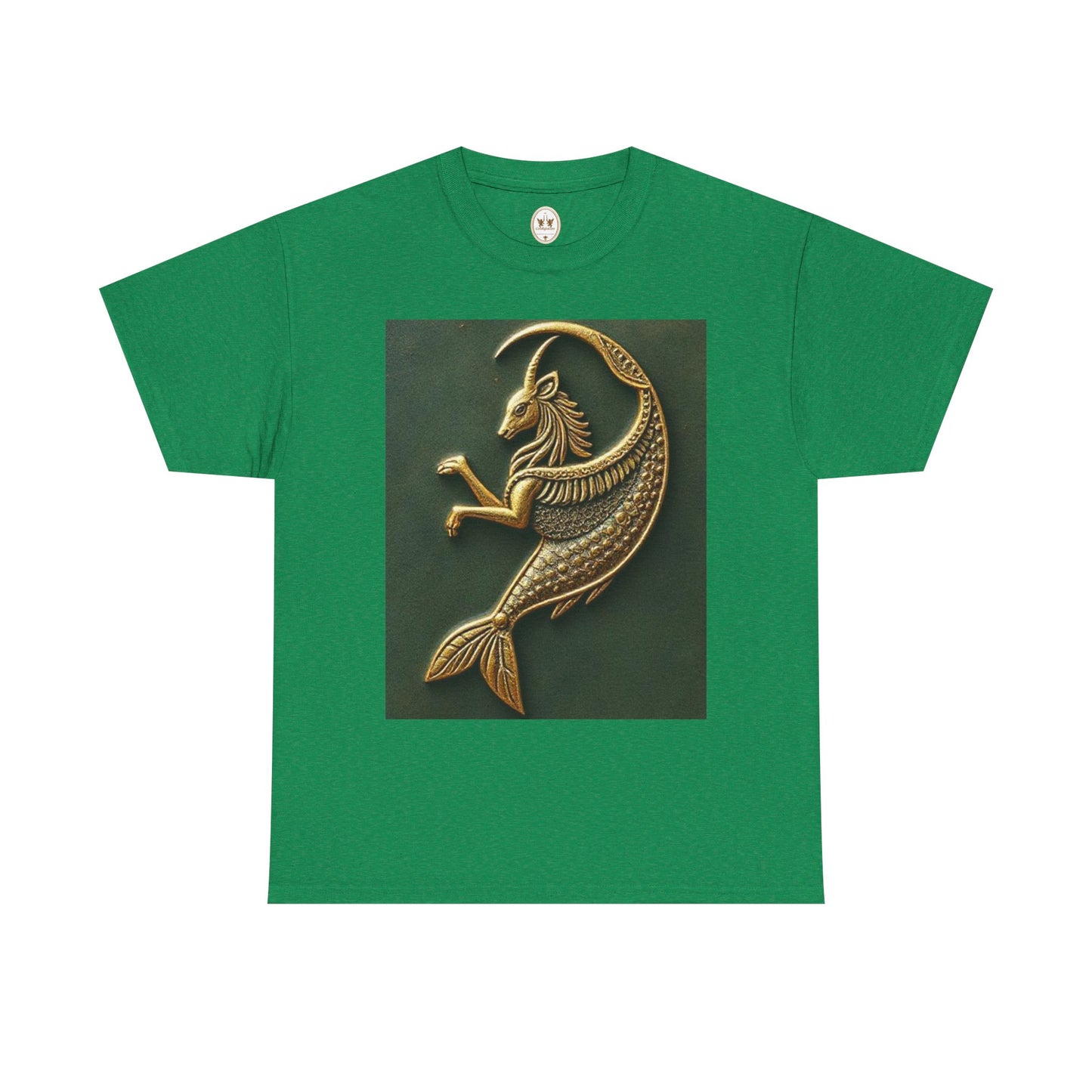 Unisex Heavy Cotton T-Shirt, Capricorn Animal. Symbol, Zodiac Design
