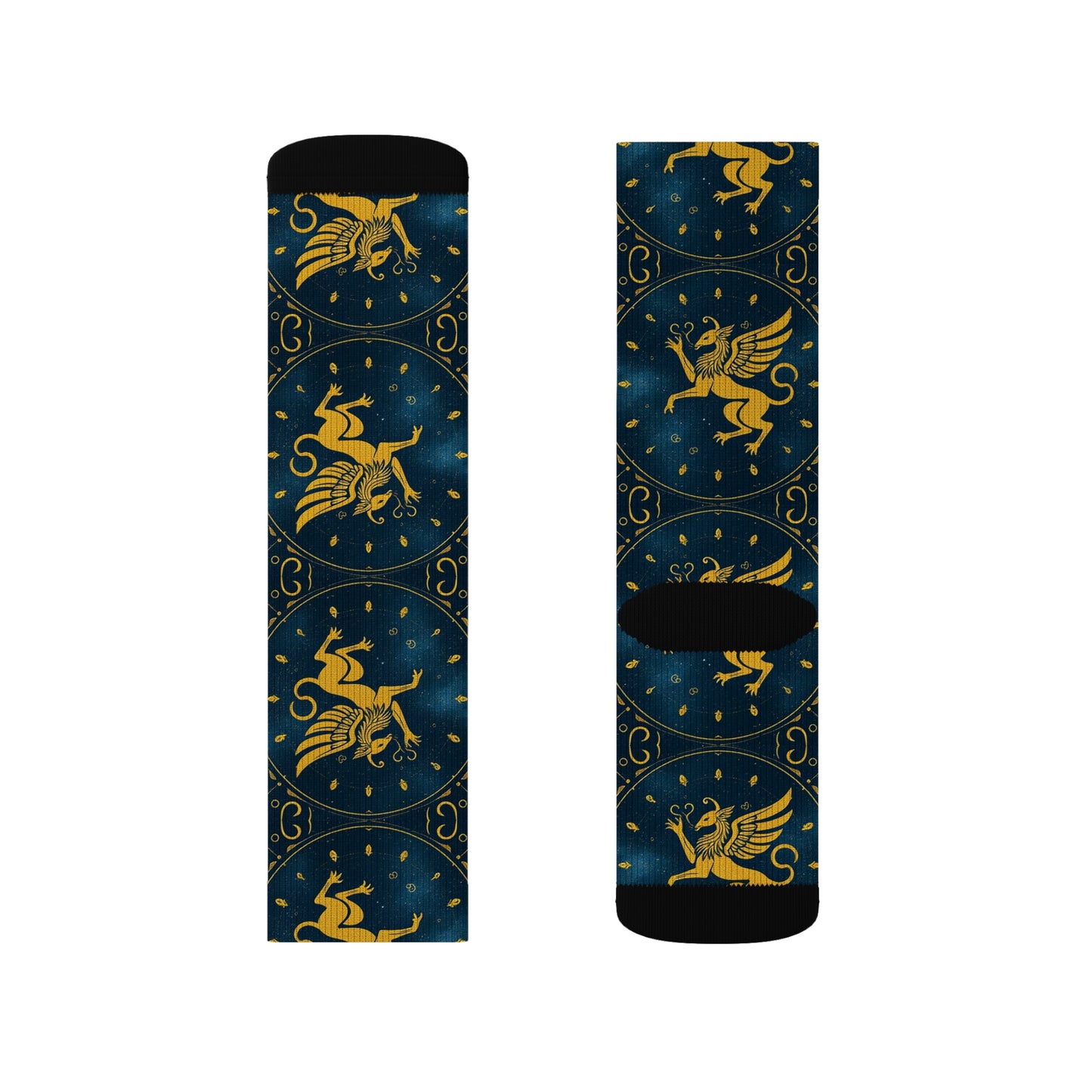 Sublimation Socks, Virgo, Zodiac Pattern