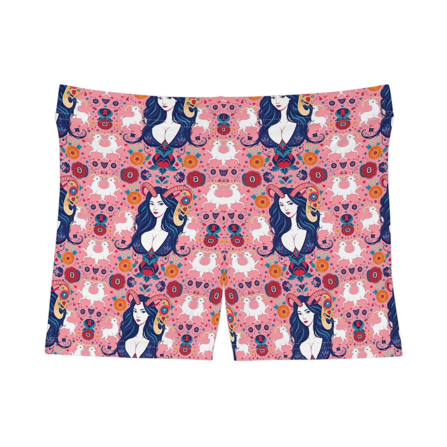 Women's Shorts, (AOP), Capricorn, Zodiac v1, Sexy Pattern