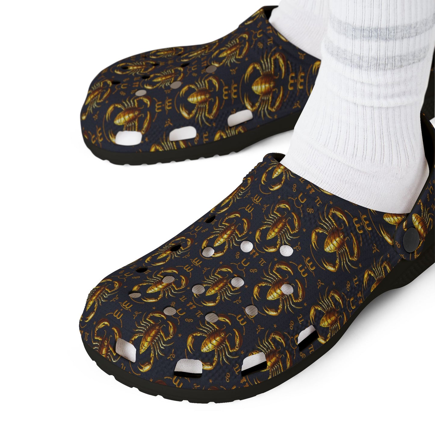 EVA Foam Rubber Shoes, (AOP), Scorpio, Zodiac, Pattern