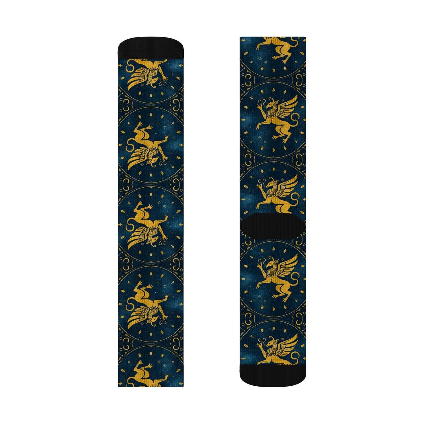 Sublimation Socks, Virgo, Zodiac Pattern